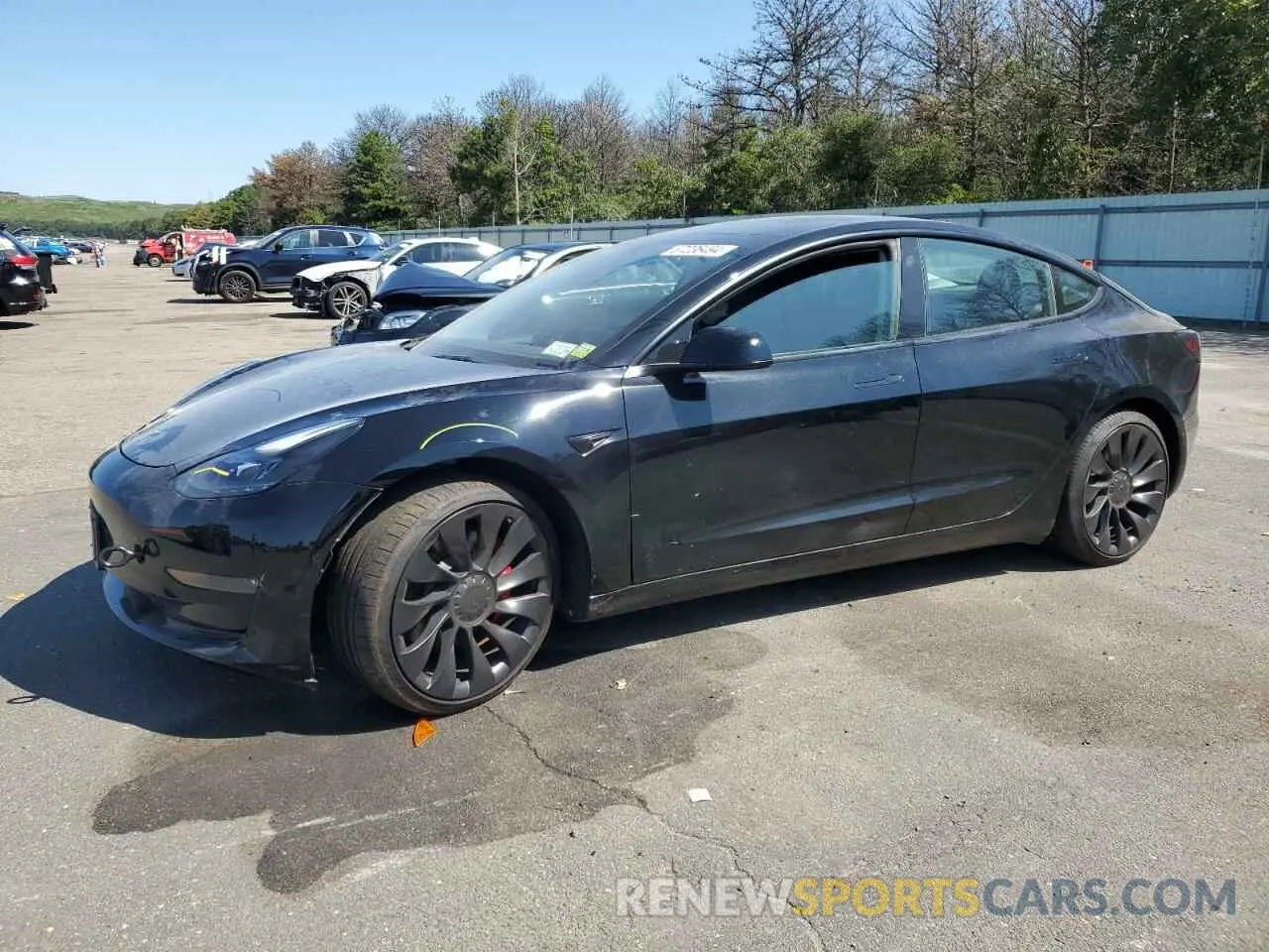 1 Фотография поврежденного автомобиля 5YJ3E1EC1NF342430 TESLA MODEL 3 2022