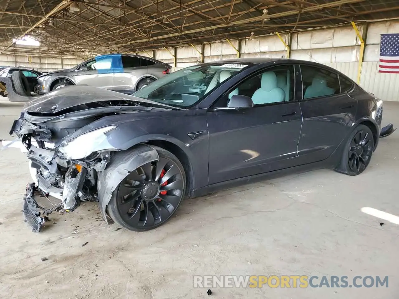 1 Фотография поврежденного автомобиля 5YJ3E1EC2NF294842 TESLA MODEL 3 2022