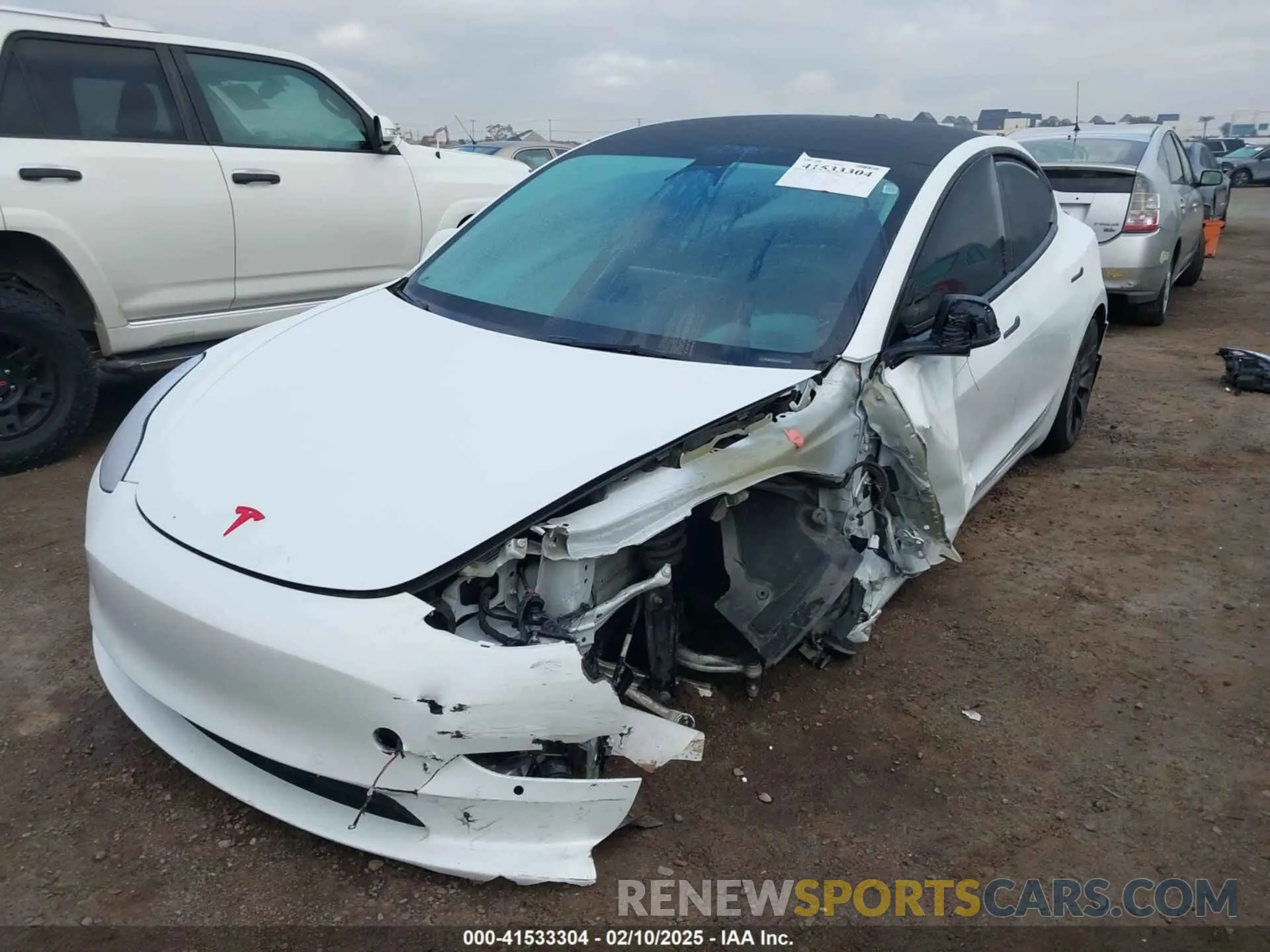 2 Фотография поврежденного автомобиля 5YJ3E1EC2NF295330 TESLA MODEL 3 2022