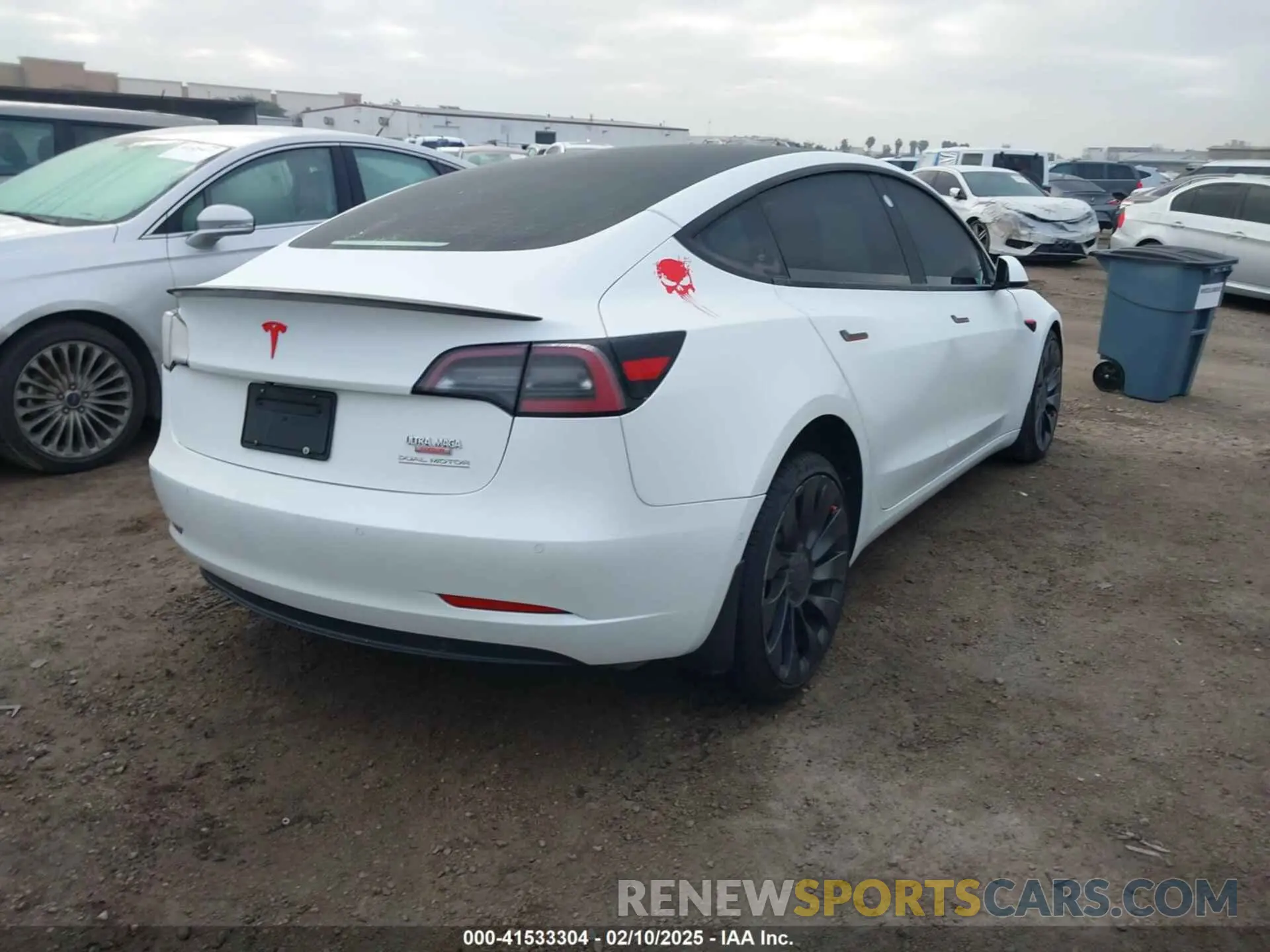 4 Фотография поврежденного автомобиля 5YJ3E1EC2NF295330 TESLA MODEL 3 2022