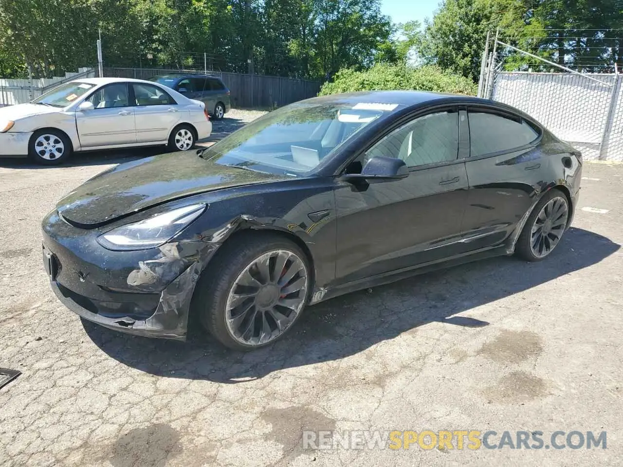 1 Фотография поврежденного автомобиля 5YJ3E1EC2NF357809 TESLA MODEL 3 2022