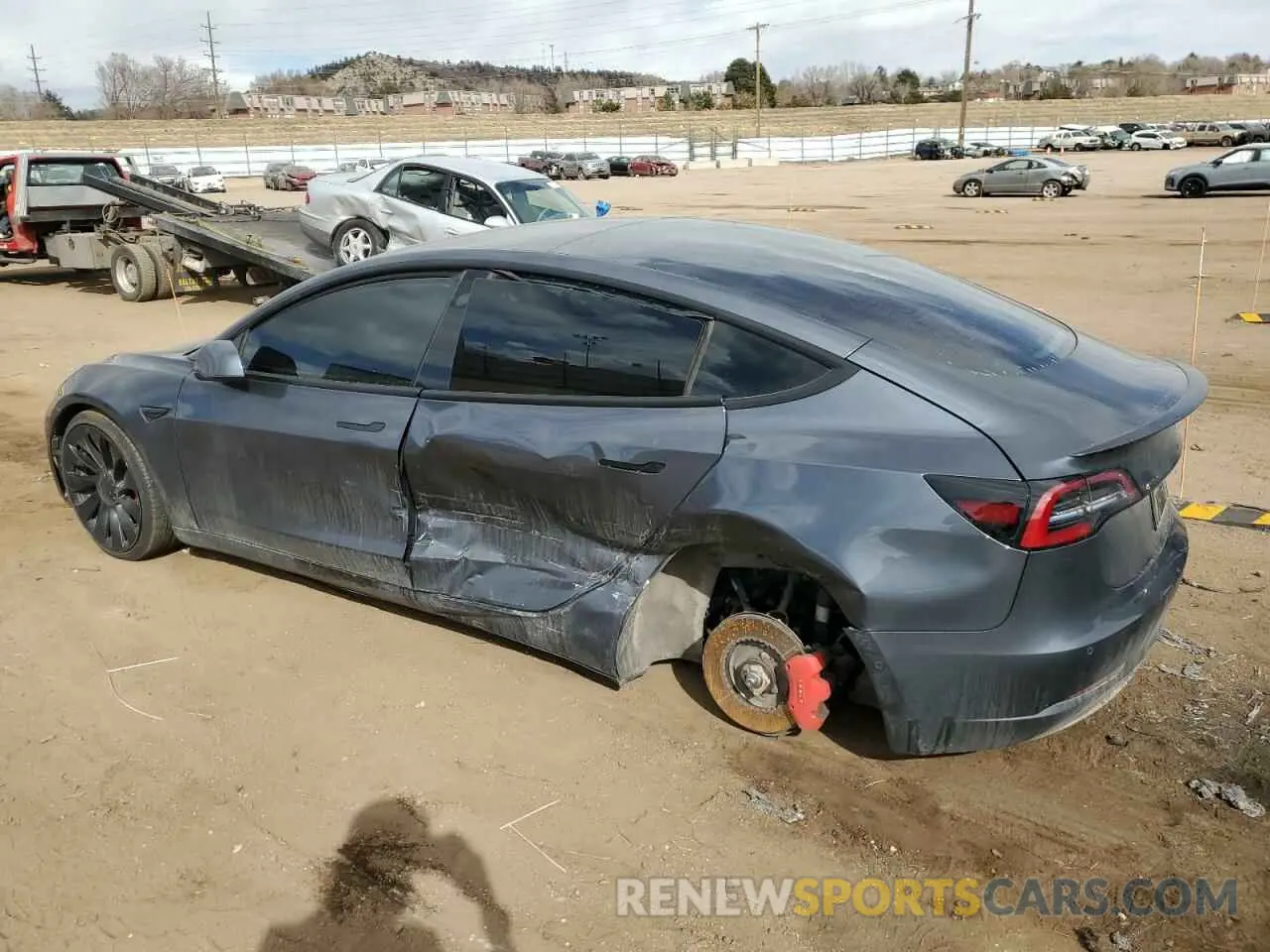 2 Фотография поврежденного автомобиля 5YJ3E1EC2NF357843 TESLA MODEL 3 2022