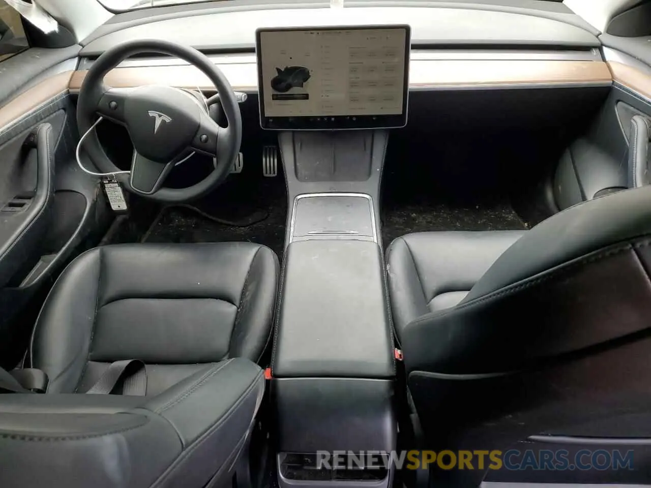8 Фотография поврежденного автомобиля 5YJ3E1EC2NF357843 TESLA MODEL 3 2022