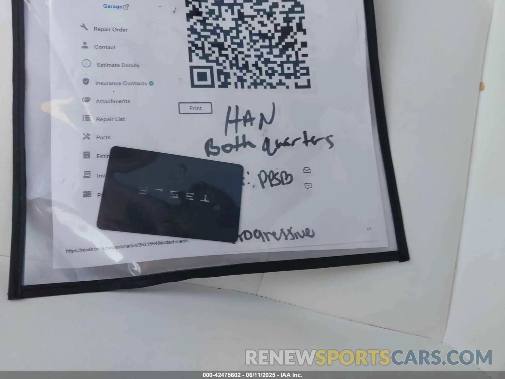 11 Photograph of a damaged car 5YJ3E1EC3NF118592 TESLA MODEL 3 2022