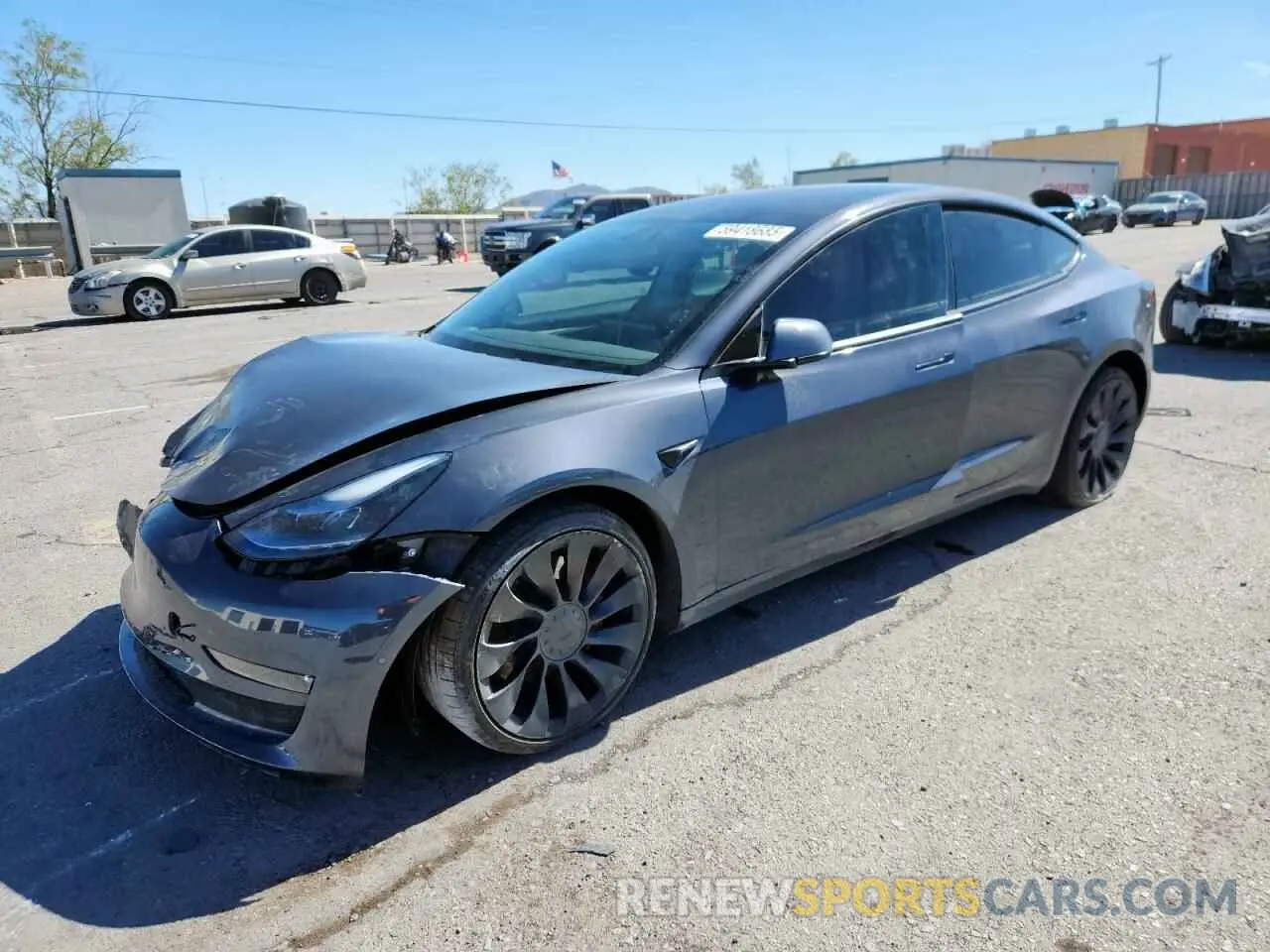 1 Фотография поврежденного автомобиля 5YJ3E1EC3NF144870 TESLA MODEL 3 2022