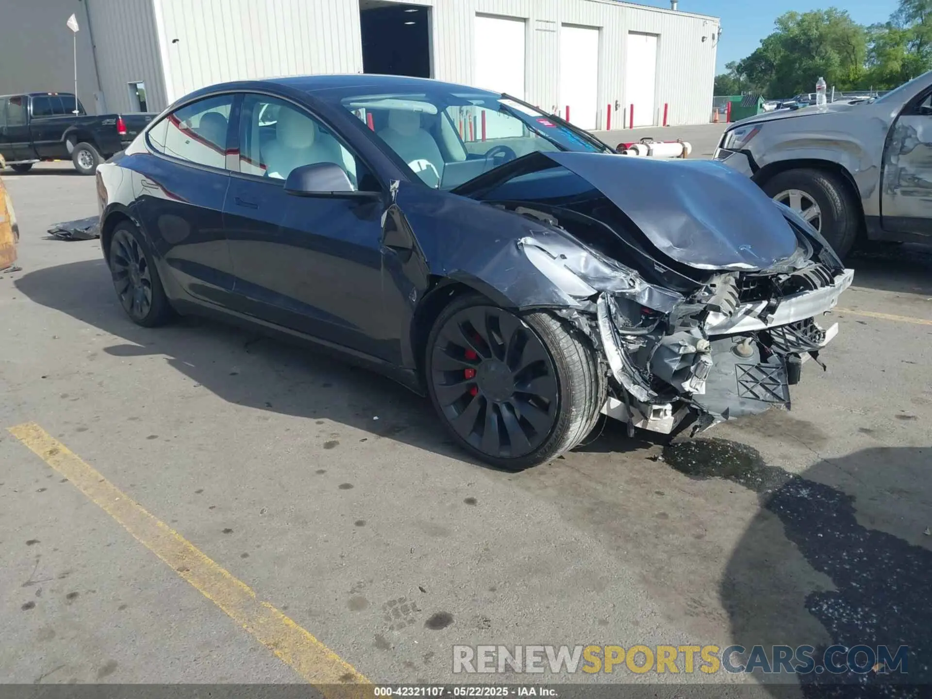 1 Photograph of a damaged car 5YJ3E1EC3NF203321 TESLA MODEL 3 2022