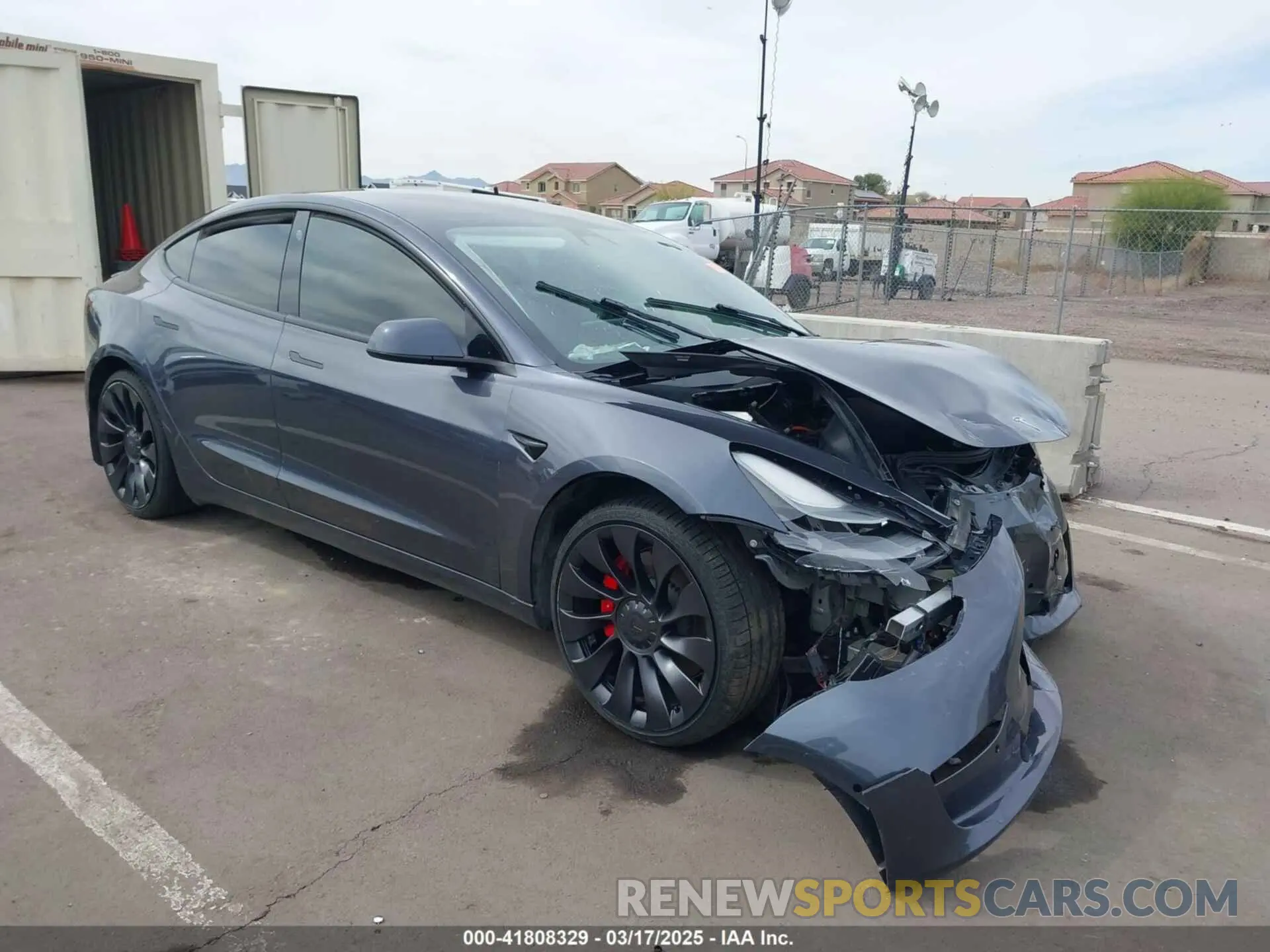 1 Photograph of a damaged car 5YJ3E1EC3NF296891 TESLA MODEL 3 2022