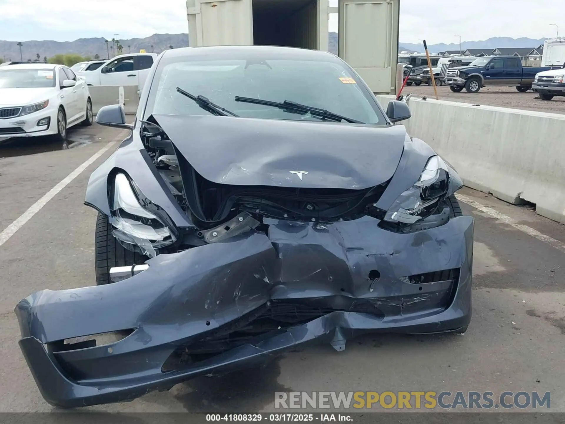 6 Photograph of a damaged car 5YJ3E1EC3NF296891 TESLA MODEL 3 2022