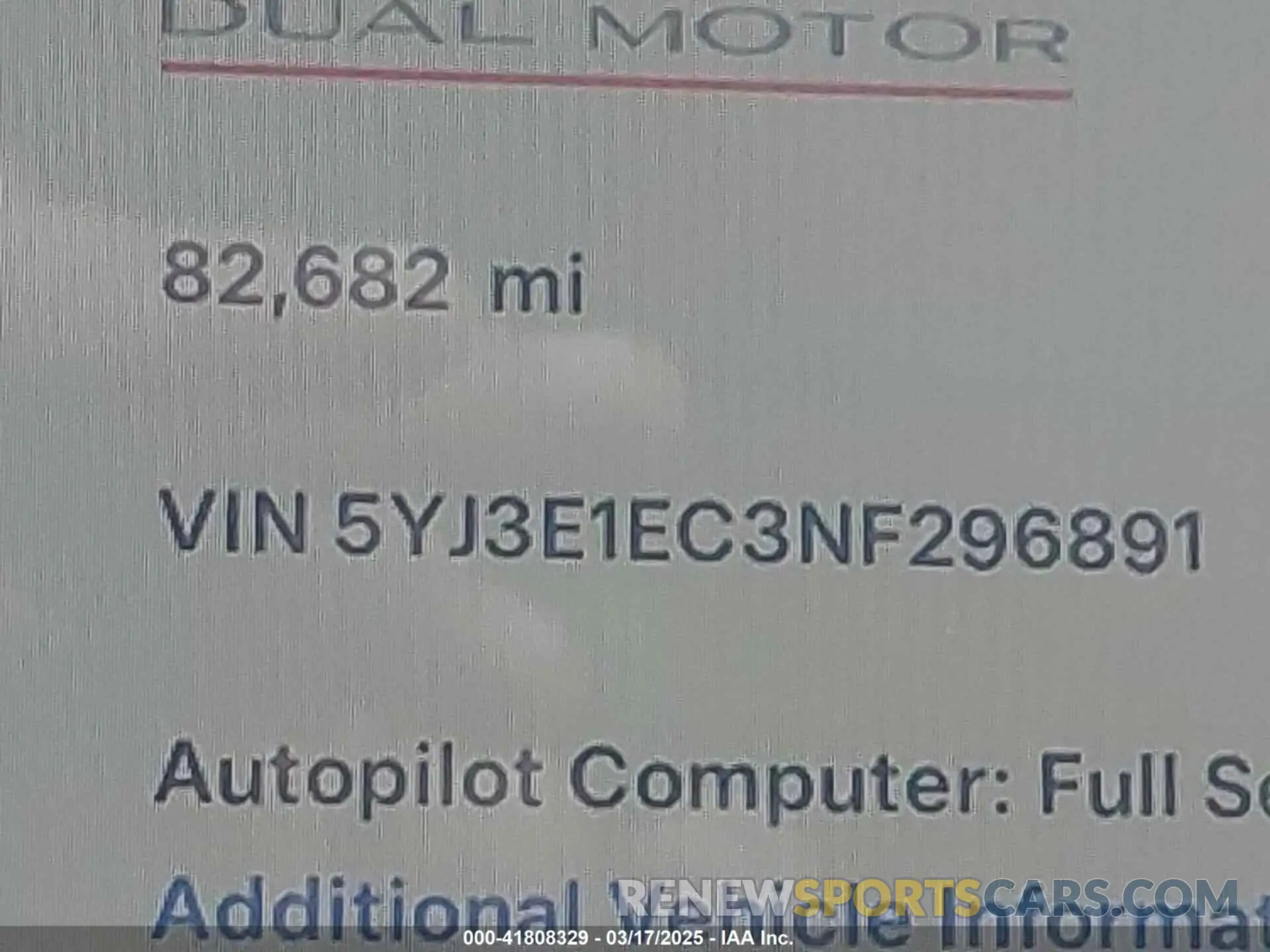 9 Photograph of a damaged car 5YJ3E1EC3NF296891 TESLA MODEL 3 2022
