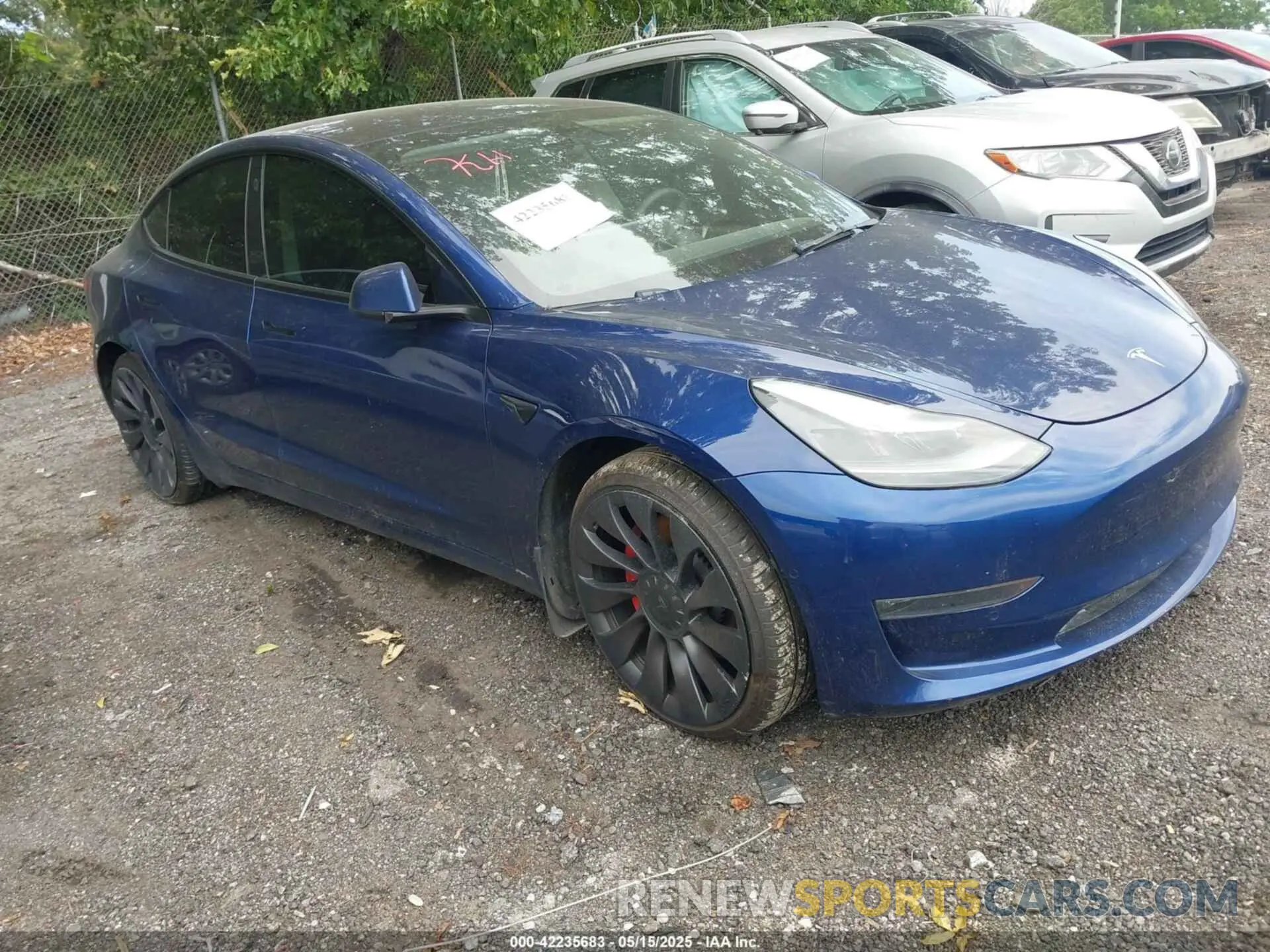 1 Photograph of a damaged car 5YJ3E1EC4NF125289 TESLA MODEL 3 2022