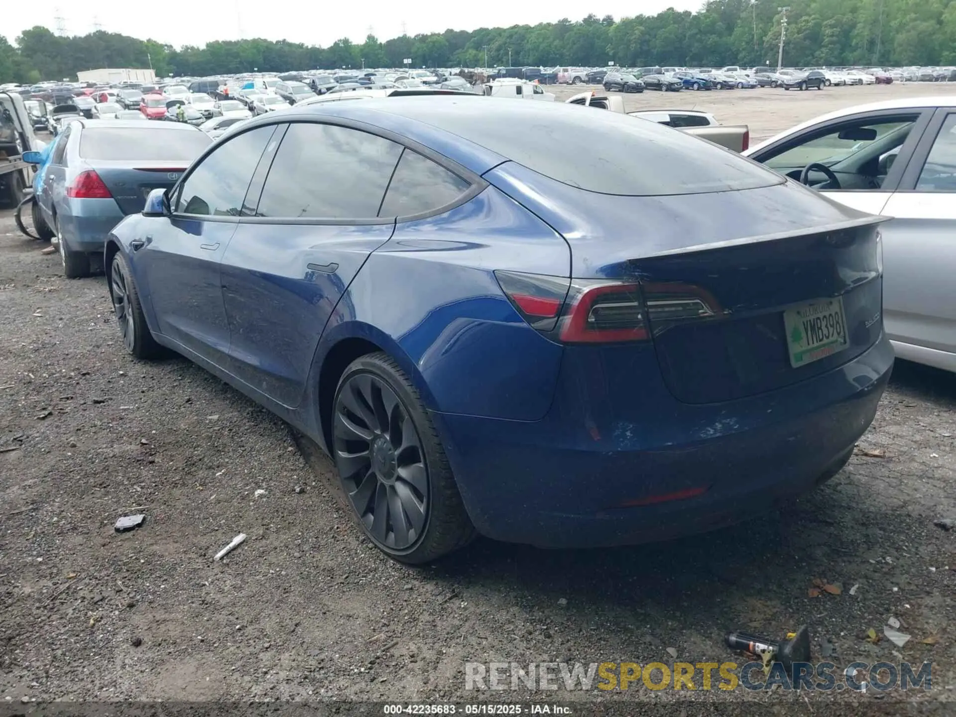 3 Photograph of a damaged car 5YJ3E1EC4NF125289 TESLA MODEL 3 2022