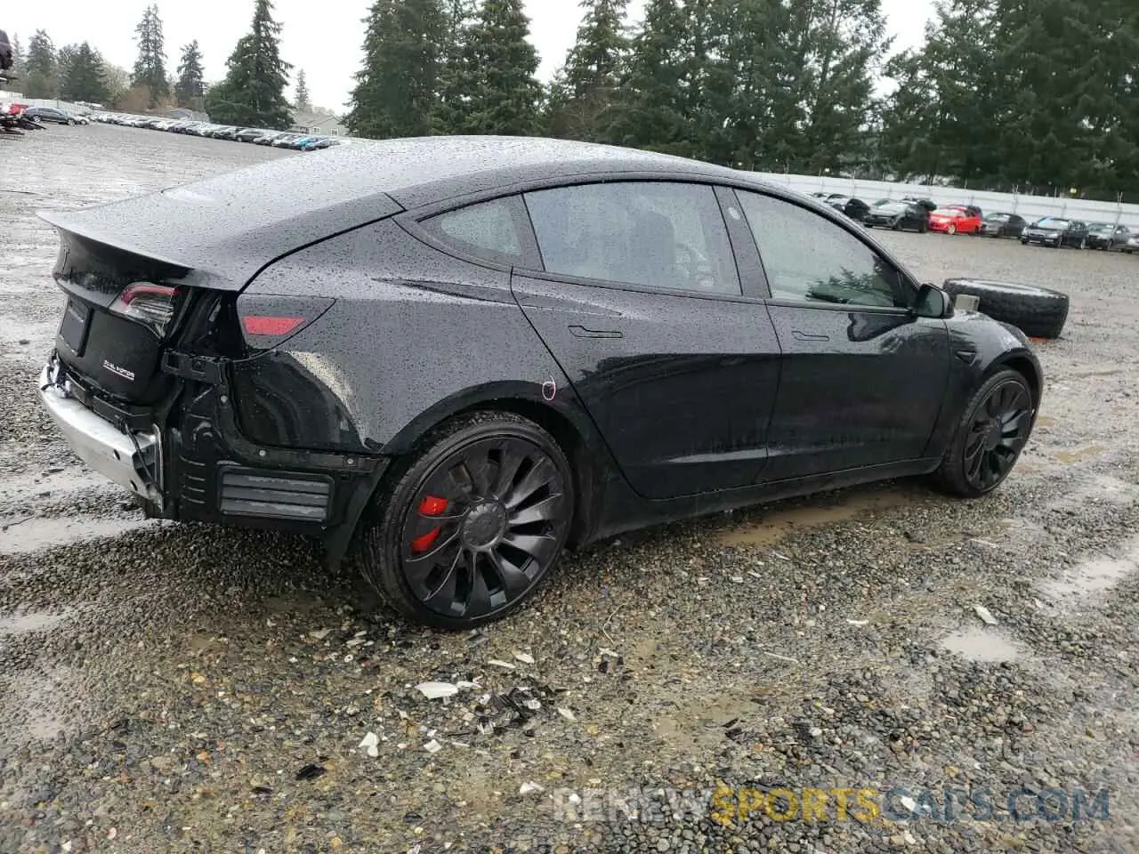 3 Photograph of a damaged car 5YJ3E1EC4NF195973 TESLA MODEL 3 2022