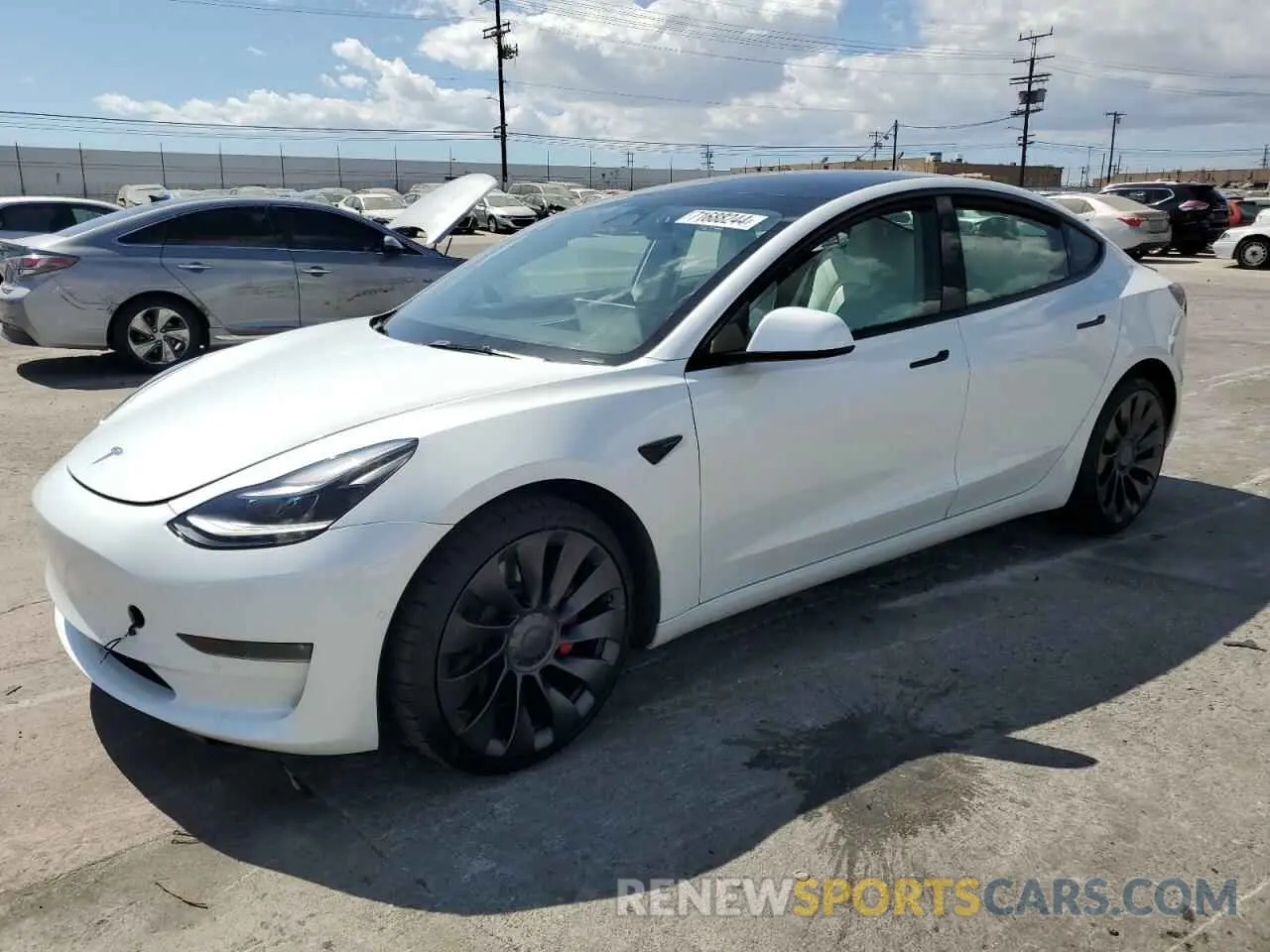 1 Photograph of a damaged car 5YJ3E1EC4NF320941 TESLA MODEL 3 2022