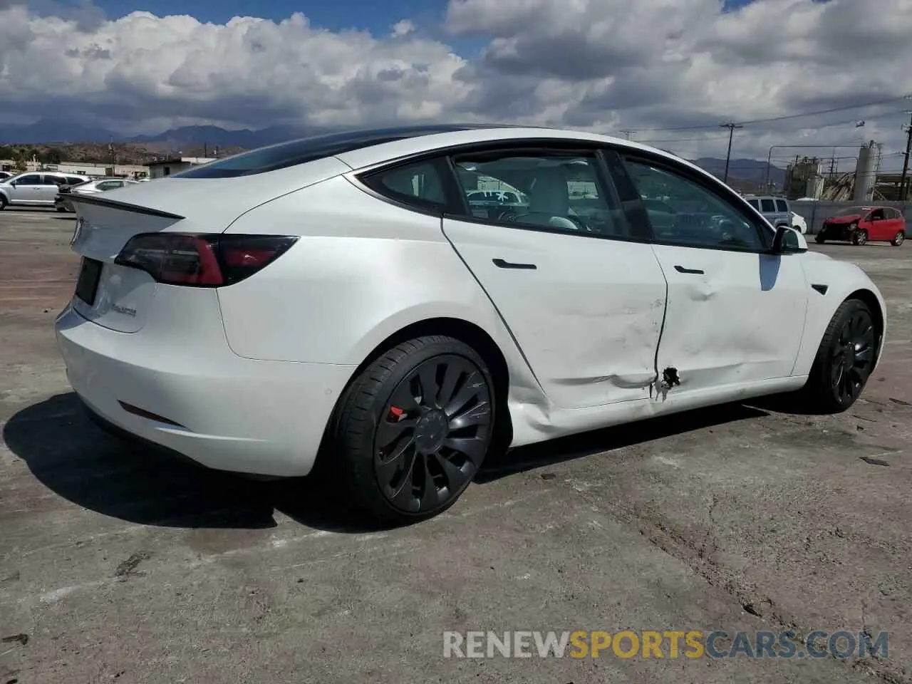 3 Photograph of a damaged car 5YJ3E1EC4NF320941 TESLA MODEL 3 2022
