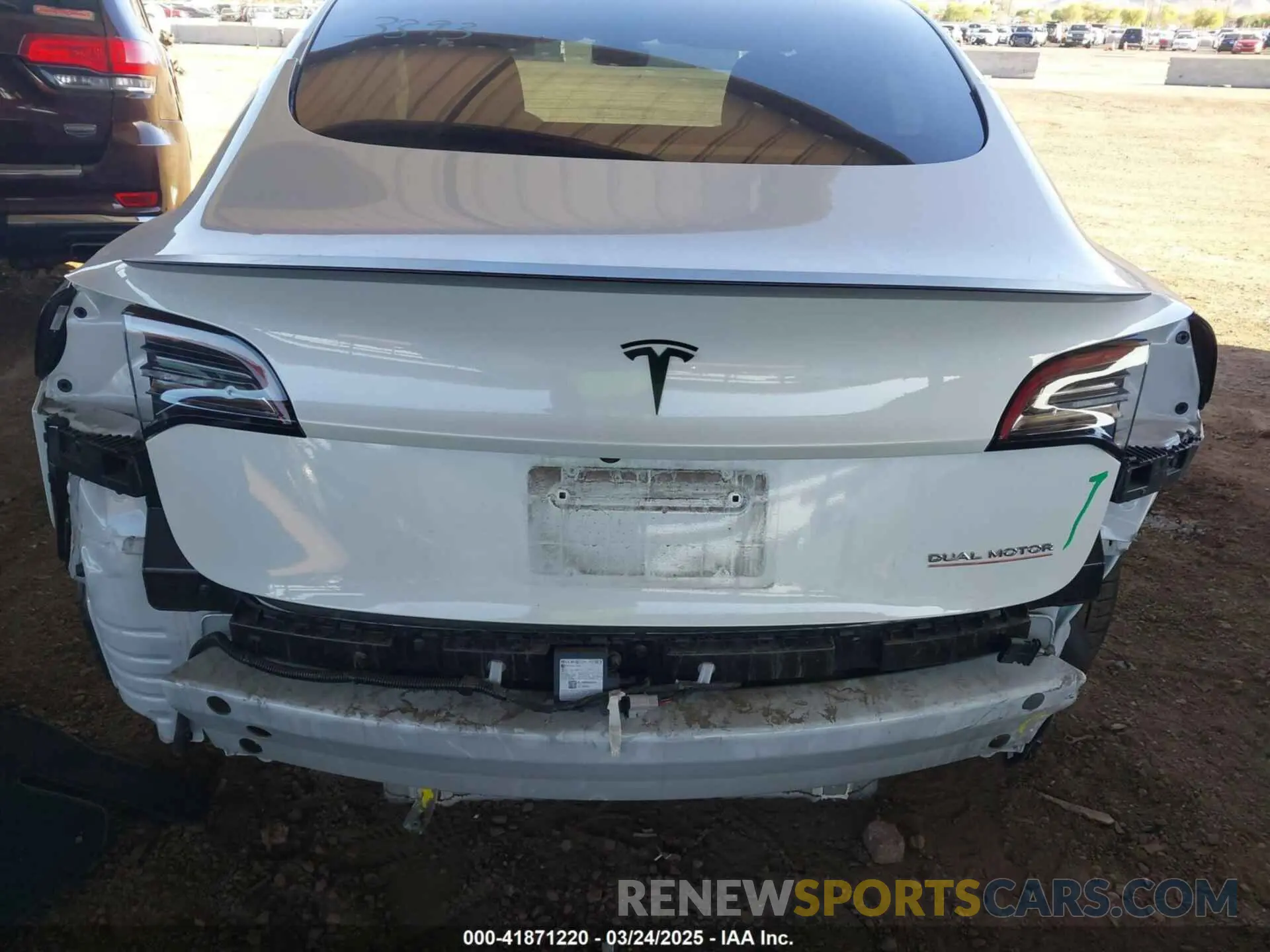 6 Фотография поврежденного автомобиля 5YJ3E1EC4NF342227 TESLA MODEL 3 2022
