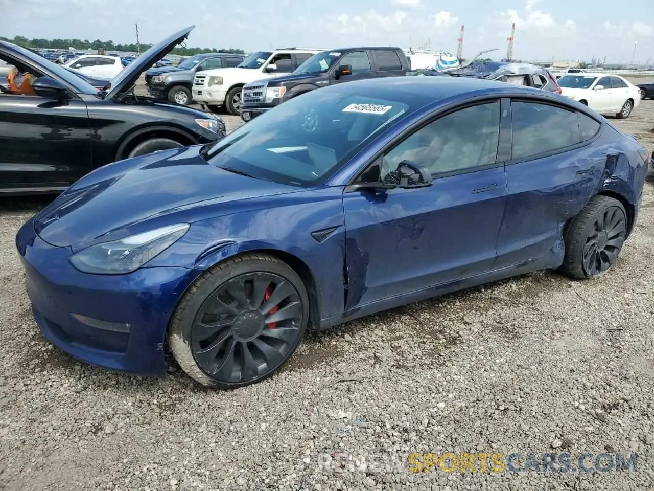 1 Photograph of a damaged car 5YJ3E1EC5NF298108 TESLA MODEL 3 2022