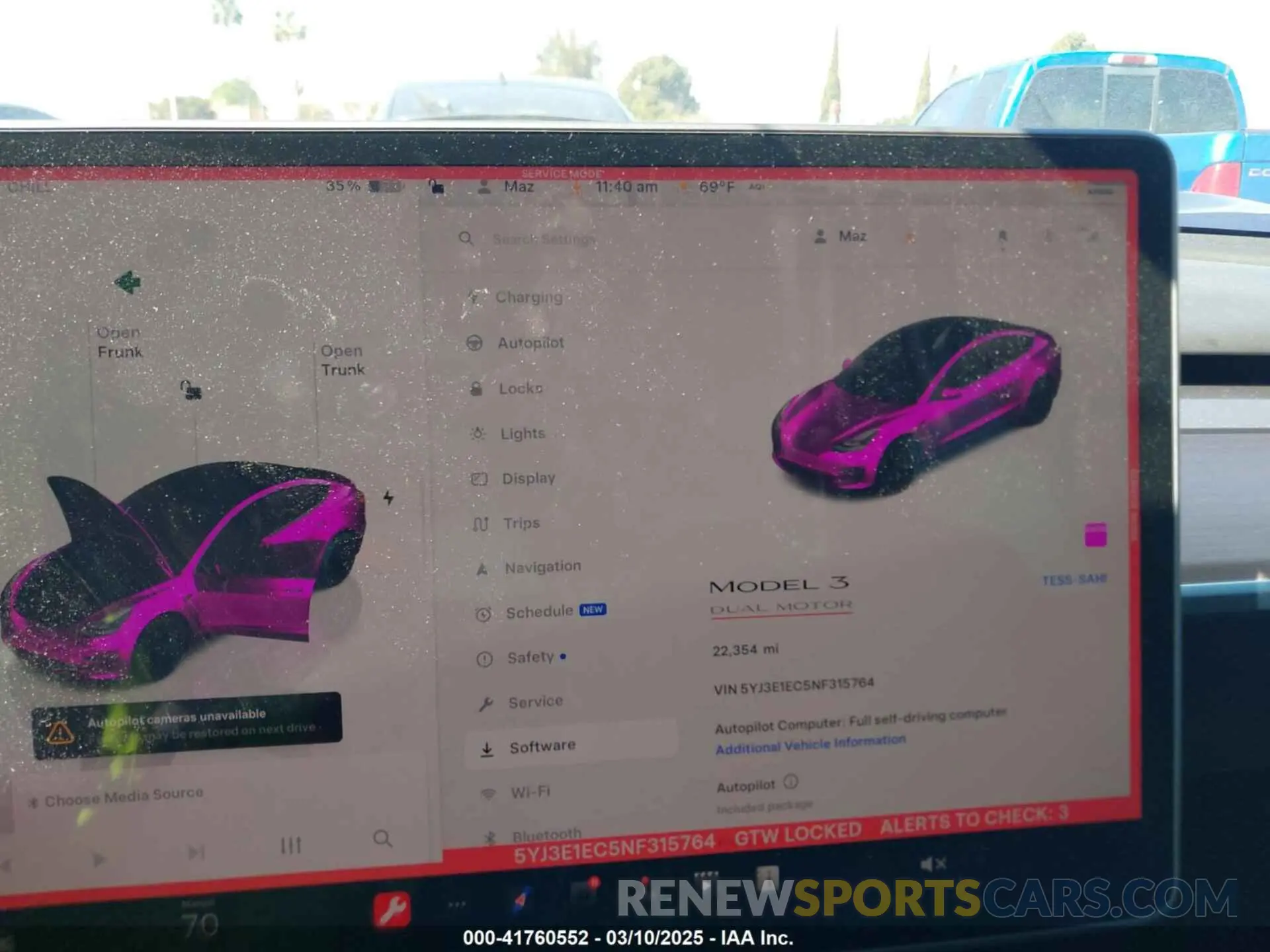 7 Photograph of a damaged car 5YJ3E1EC5NF315764 TESLA MODEL 3 2022