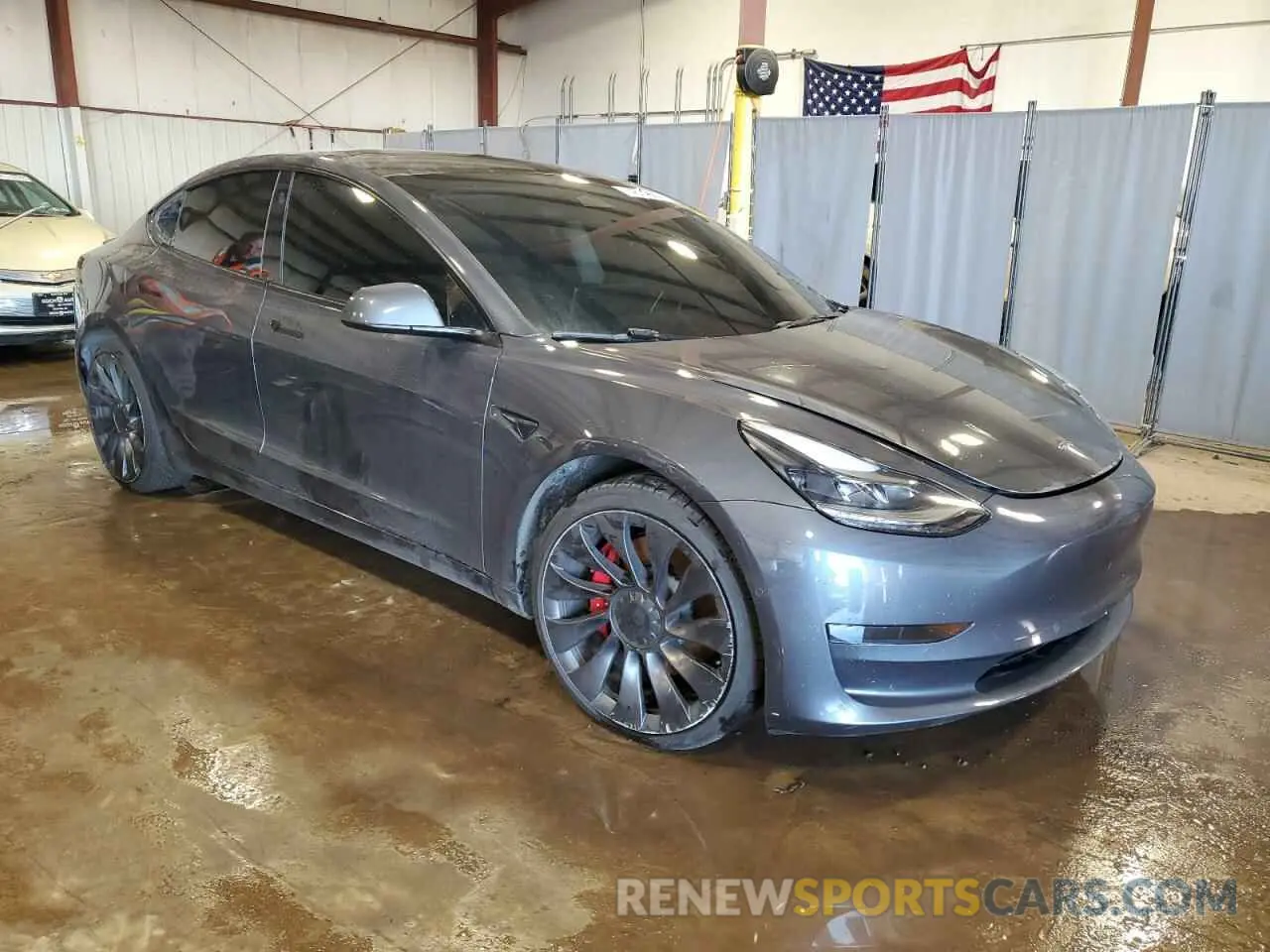 4 Фотография поврежденного автомобиля 5YJ3E1EC6NF107912 TESLA MODEL 3 2022