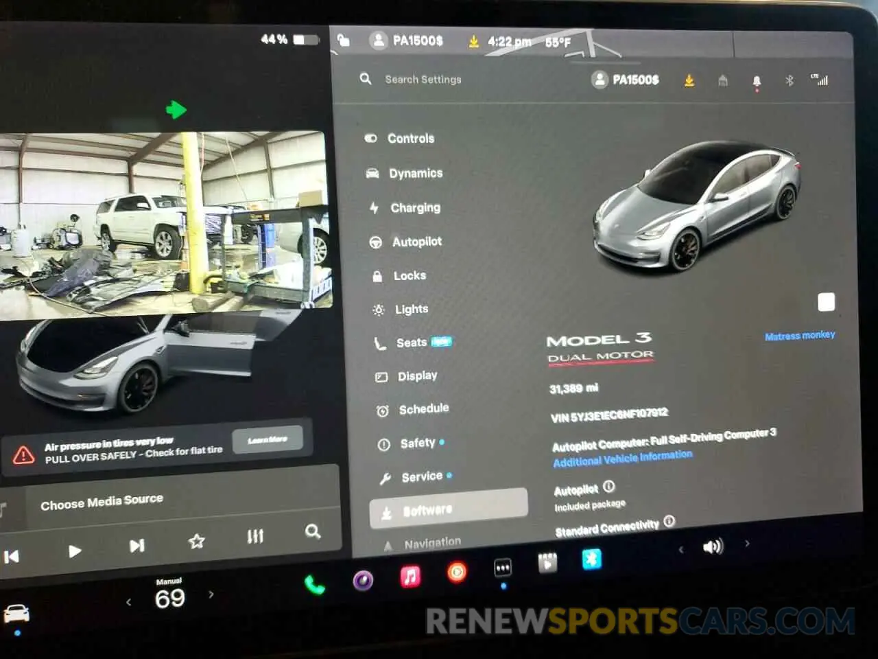 9 Фотография поврежденного автомобиля 5YJ3E1EC6NF107912 TESLA MODEL 3 2022