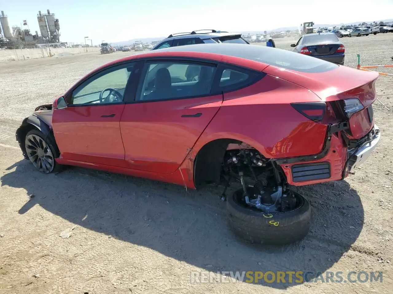 2 Фотография поврежденного автомобиля 5YJ3E1EC6NF168984 TESLA MODEL 3 2022