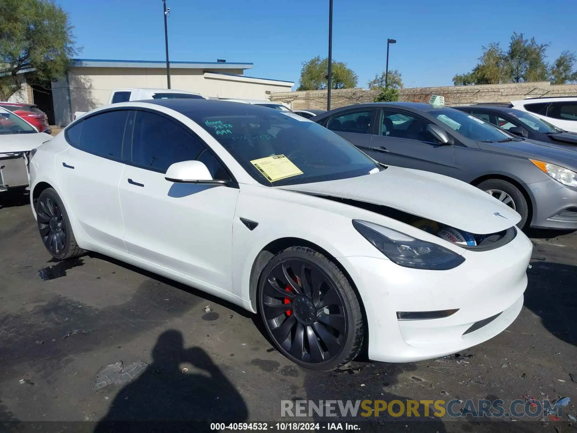 1 Фотография поврежденного автомобиля 5YJ3E1EC6NF204141 TESLA MODEL 3 2022