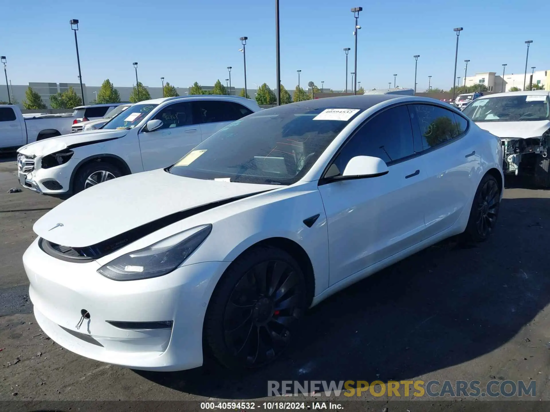 2 Фотография поврежденного автомобиля 5YJ3E1EC6NF204141 TESLA MODEL 3 2022