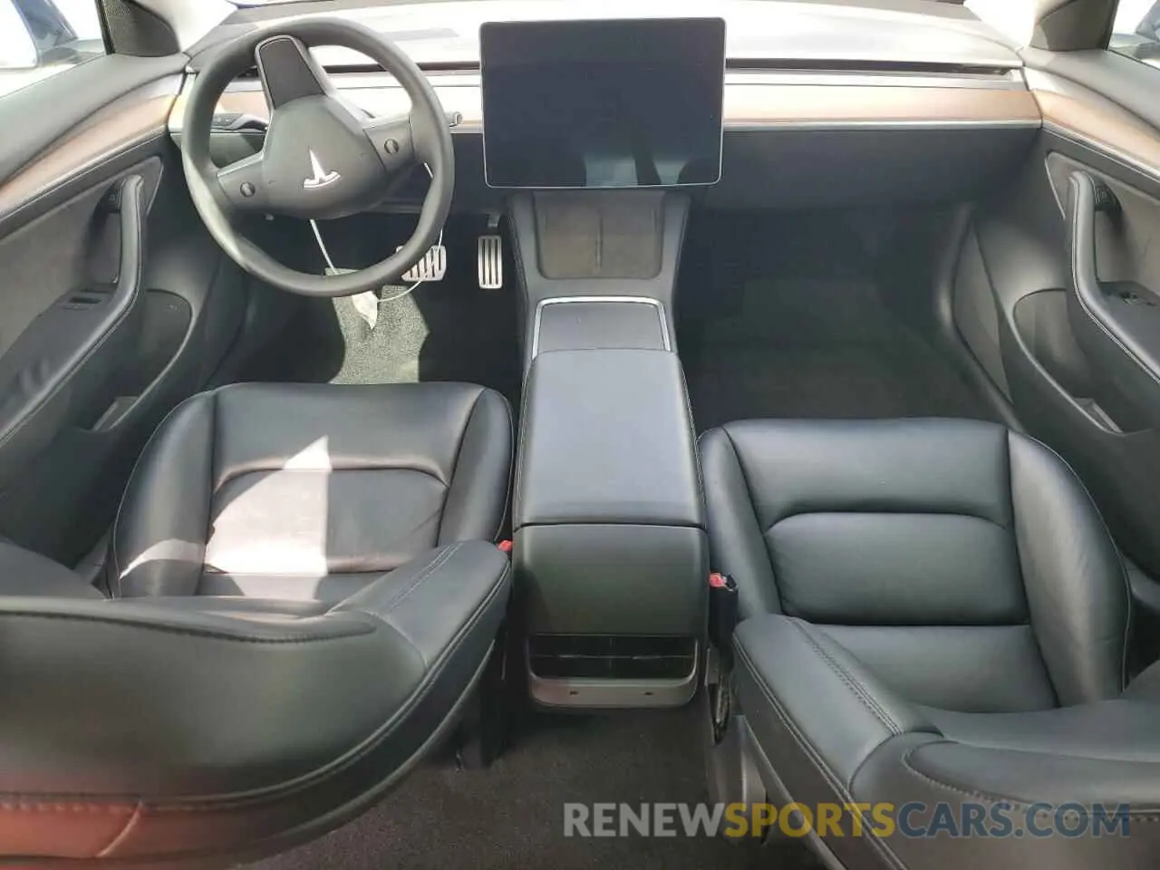 8 Photograph of a damaged car 5YJ3E1EC6NF254487 TESLA MODEL 3 2022