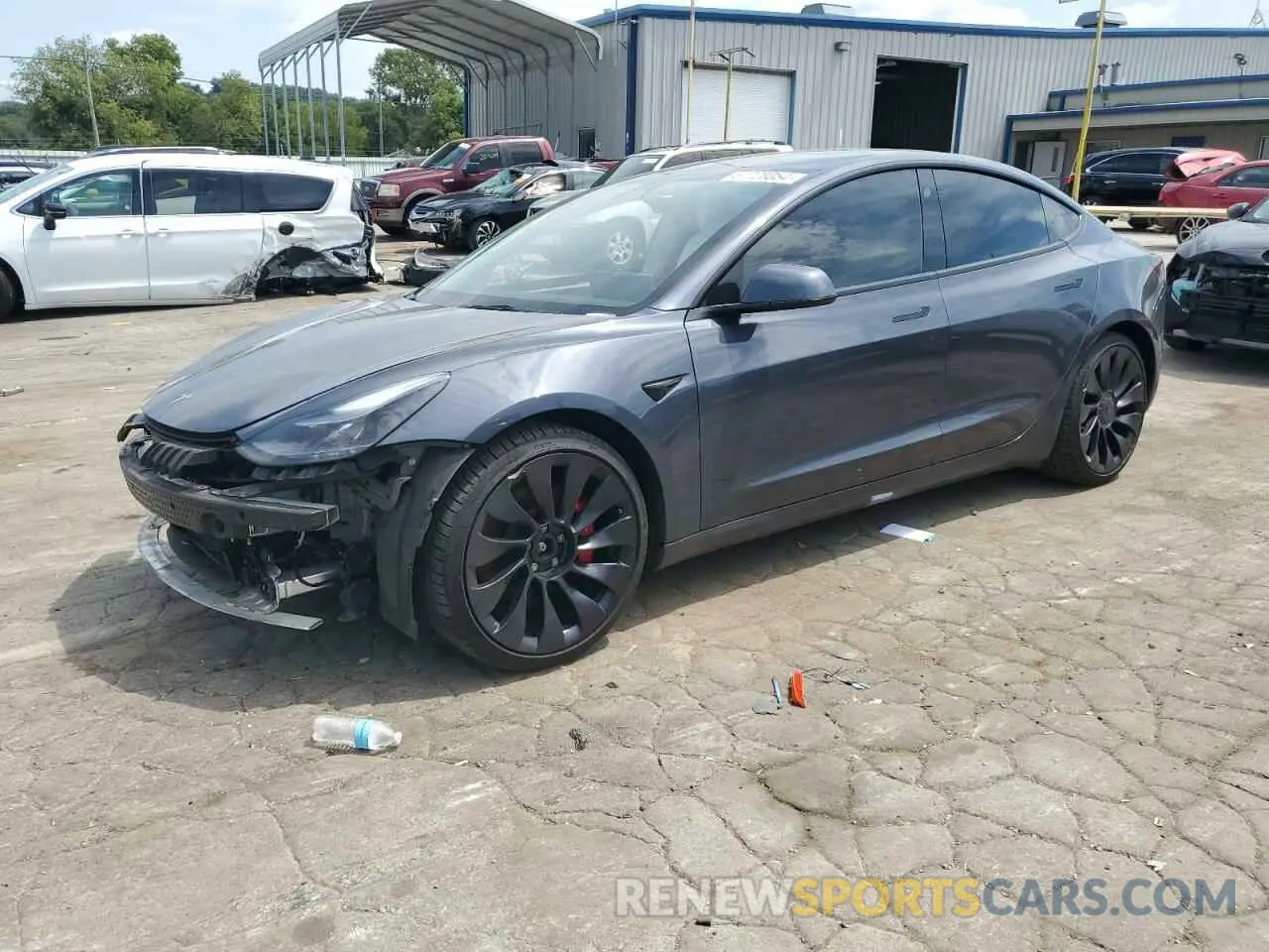 1 Фотография поврежденного автомобиля 5YJ3E1EC6NF294343 TESLA MODEL 3 2022