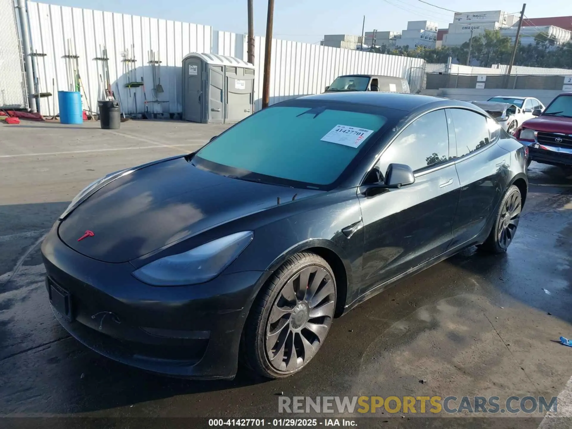 2 Фотография поврежденного автомобиля 5YJ3E1EC7NF137744 TESLA MODEL 3 2022