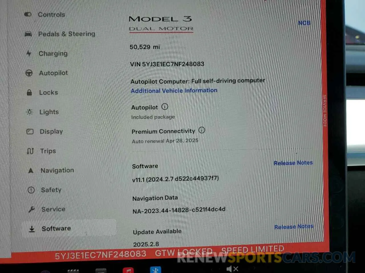 9 Photograph of a damaged car 5YJ3E1EC7NF248083 TESLA MODEL 3 2022
