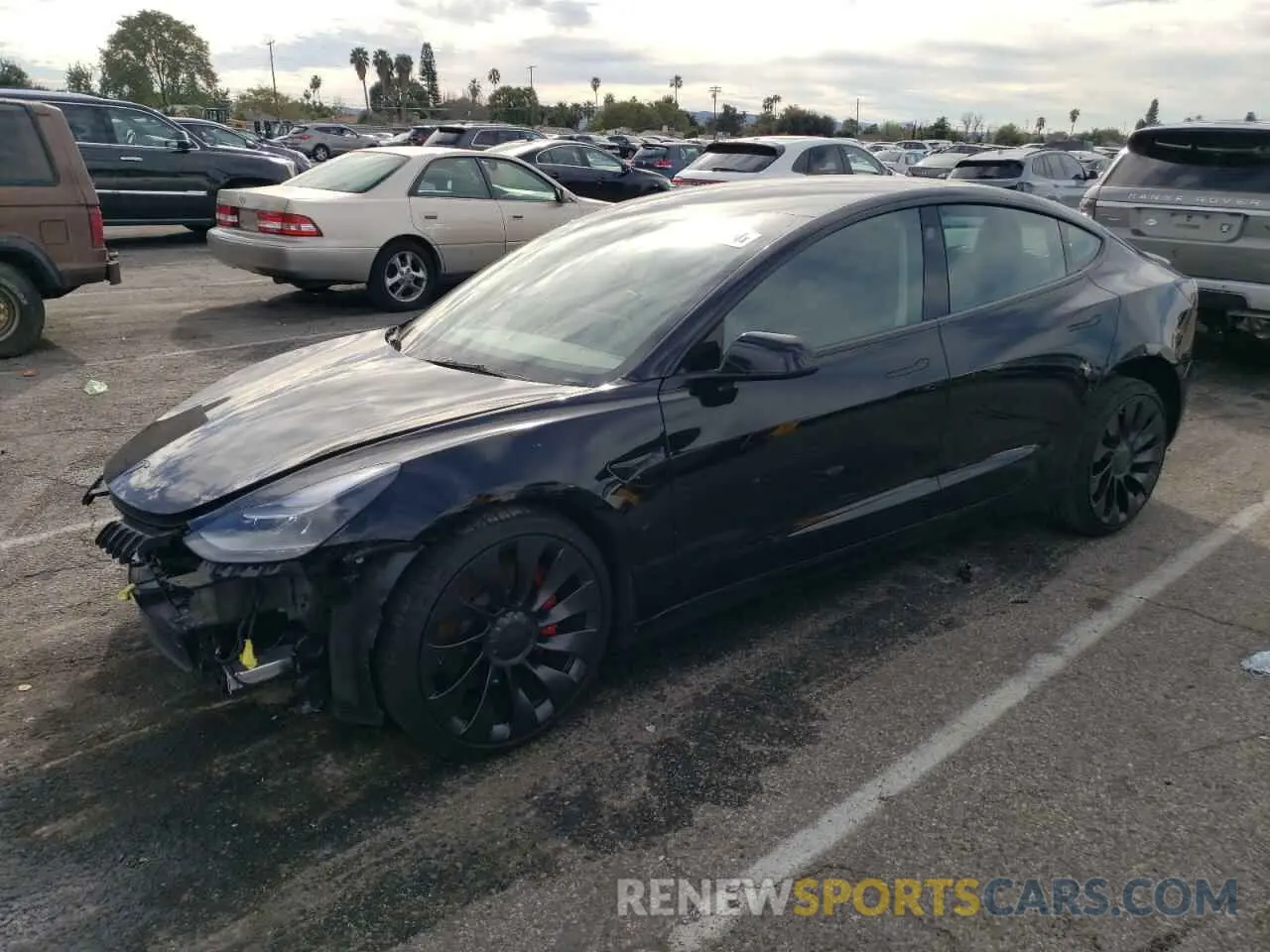 1 Photograph of a damaged car 5YJ3E1EC7NF277227 TESLA MODEL 3 2022