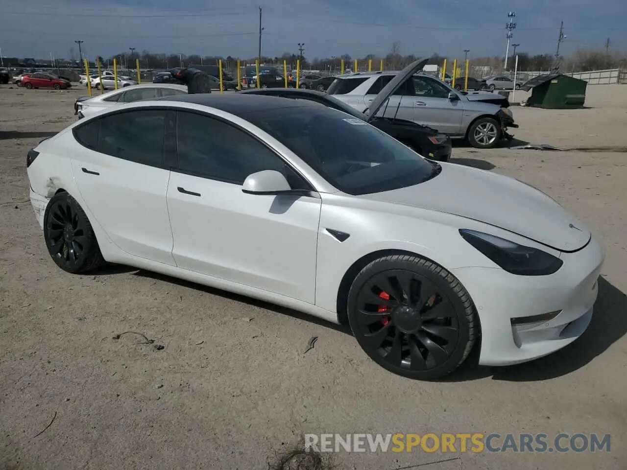 4 Фотография поврежденного автомобиля 5YJ3E1EC7NF294321 TESLA MODEL 3 2022