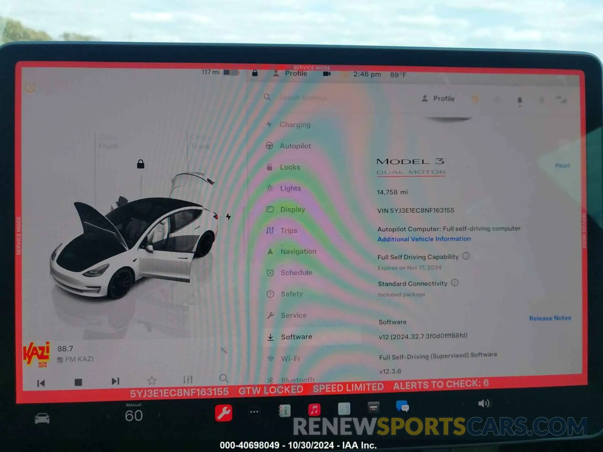 7 Photograph of a damaged car 5YJ3E1EC8NF163155 TESLA MODEL 3 2022