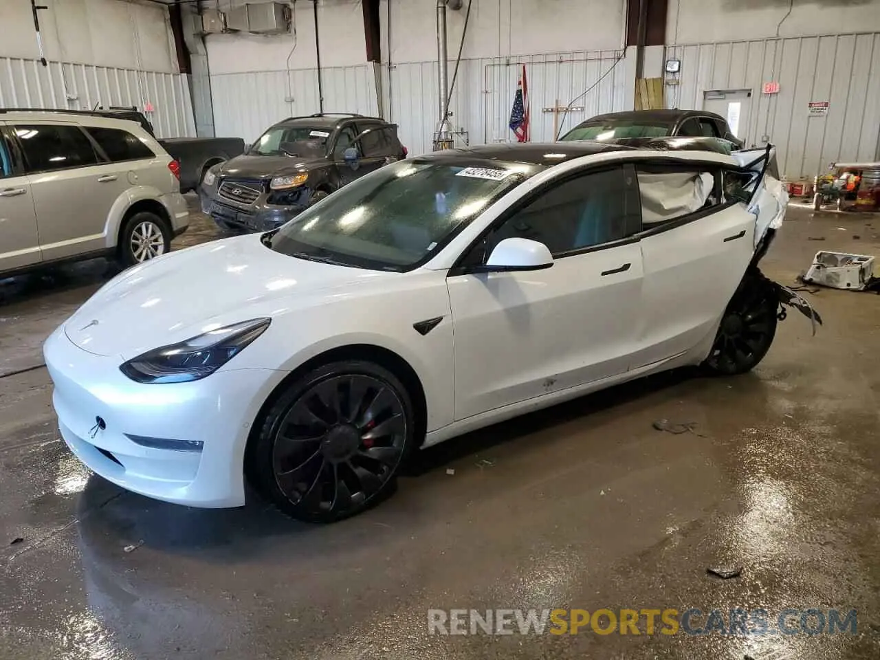 1 Фотография поврежденного автомобиля 5YJ3E1EC8NF200530 TESLA MODEL 3 2022