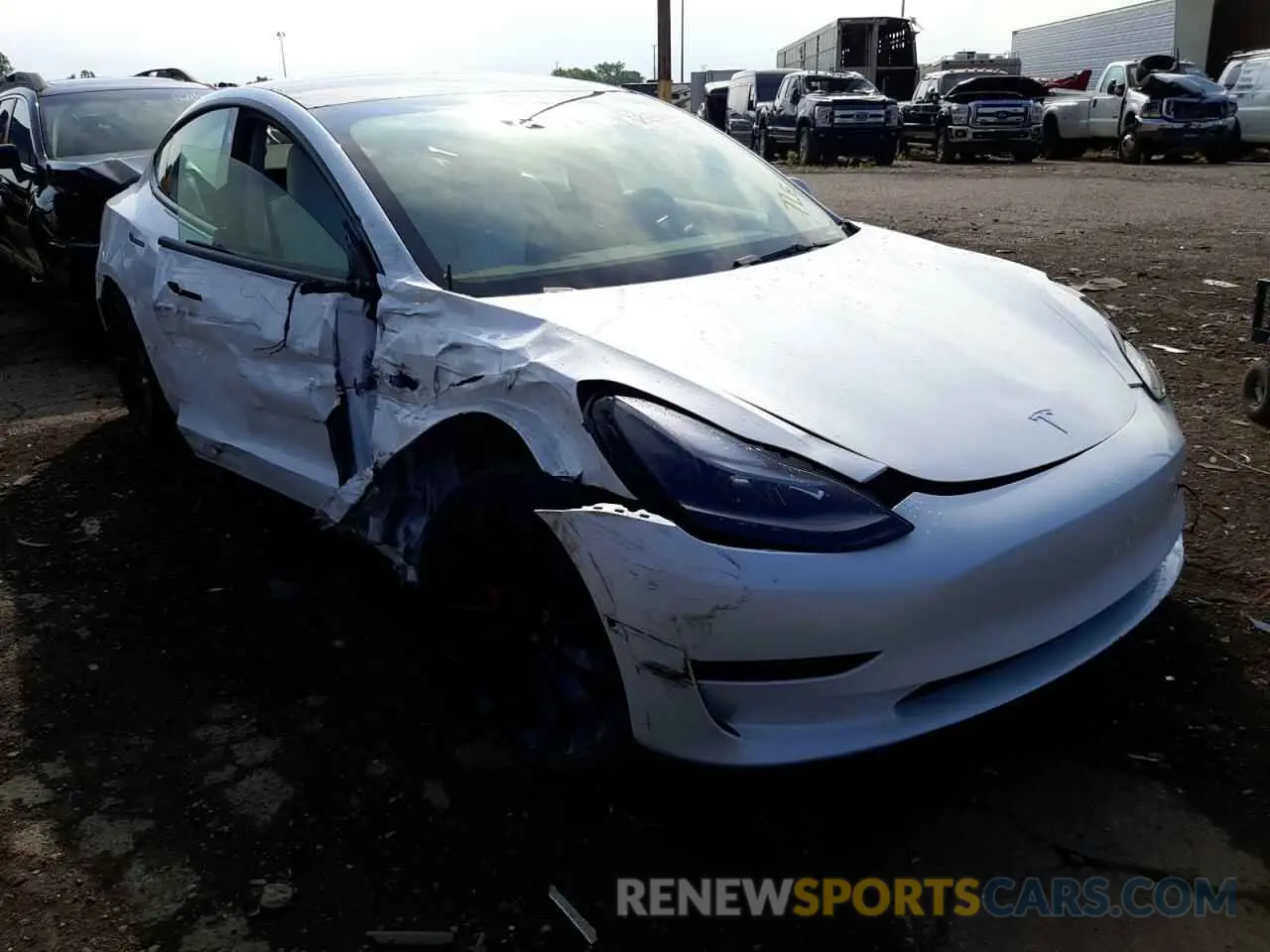1 Фотография поврежденного автомобиля 5YJ3E1EC8NF274028 TESLA MODEL 3 2022