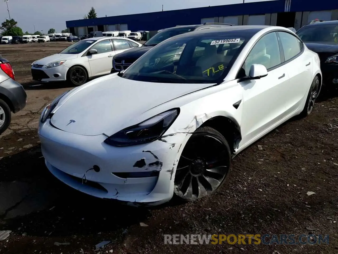 2 Фотография поврежденного автомобиля 5YJ3E1EC8NF274028 TESLA MODEL 3 2022
