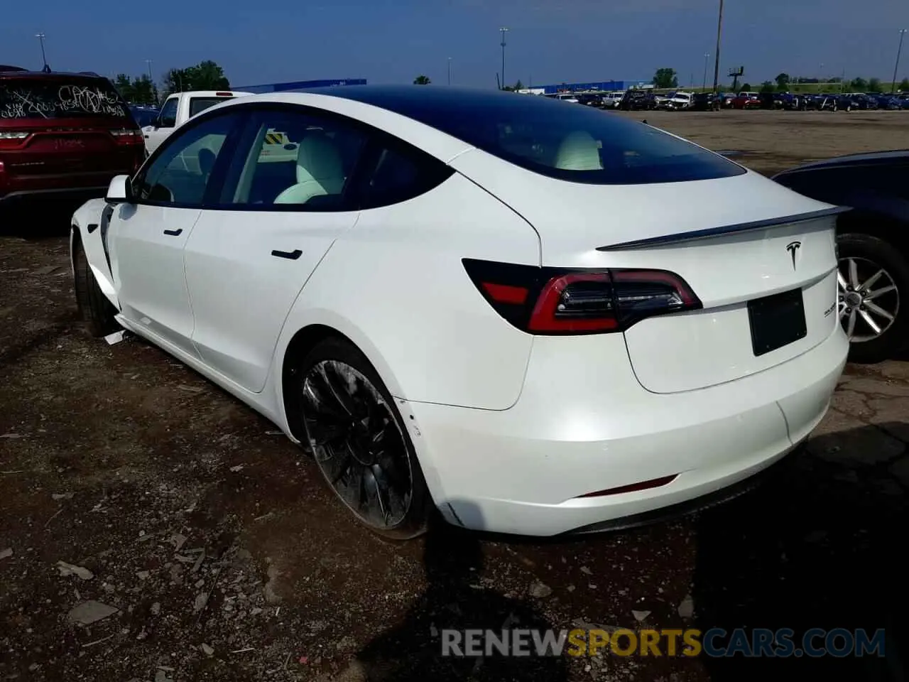 3 Фотография поврежденного автомобиля 5YJ3E1EC8NF274028 TESLA MODEL 3 2022