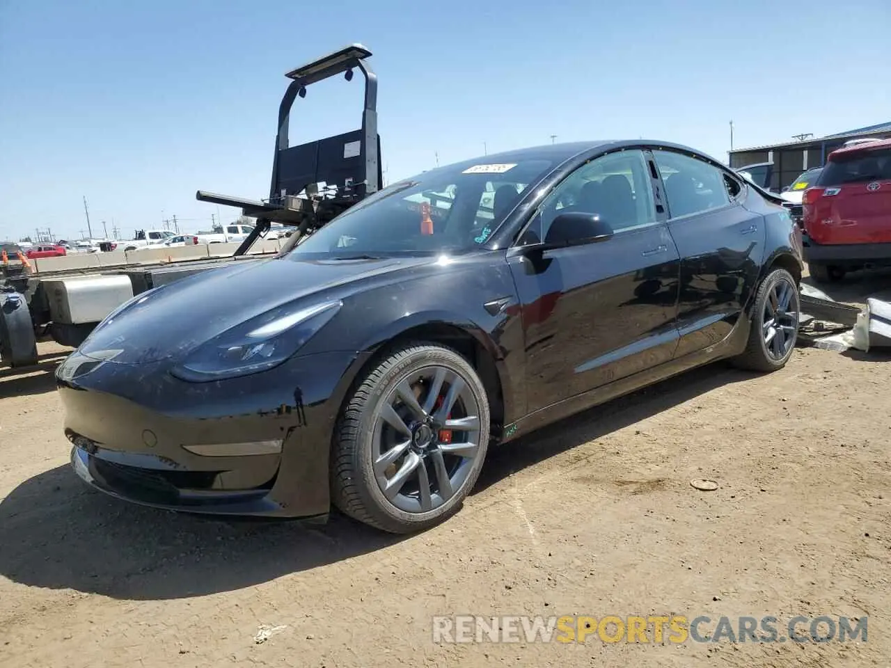 1 Photograph of a damaged car 5YJ3E1EC8NF357247 TESLA MODEL 3 2022