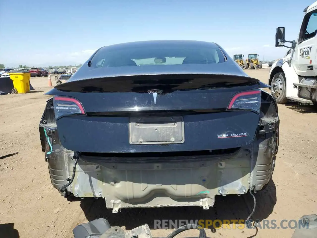 6 Photograph of a damaged car 5YJ3E1EC8NF357247 TESLA MODEL 3 2022