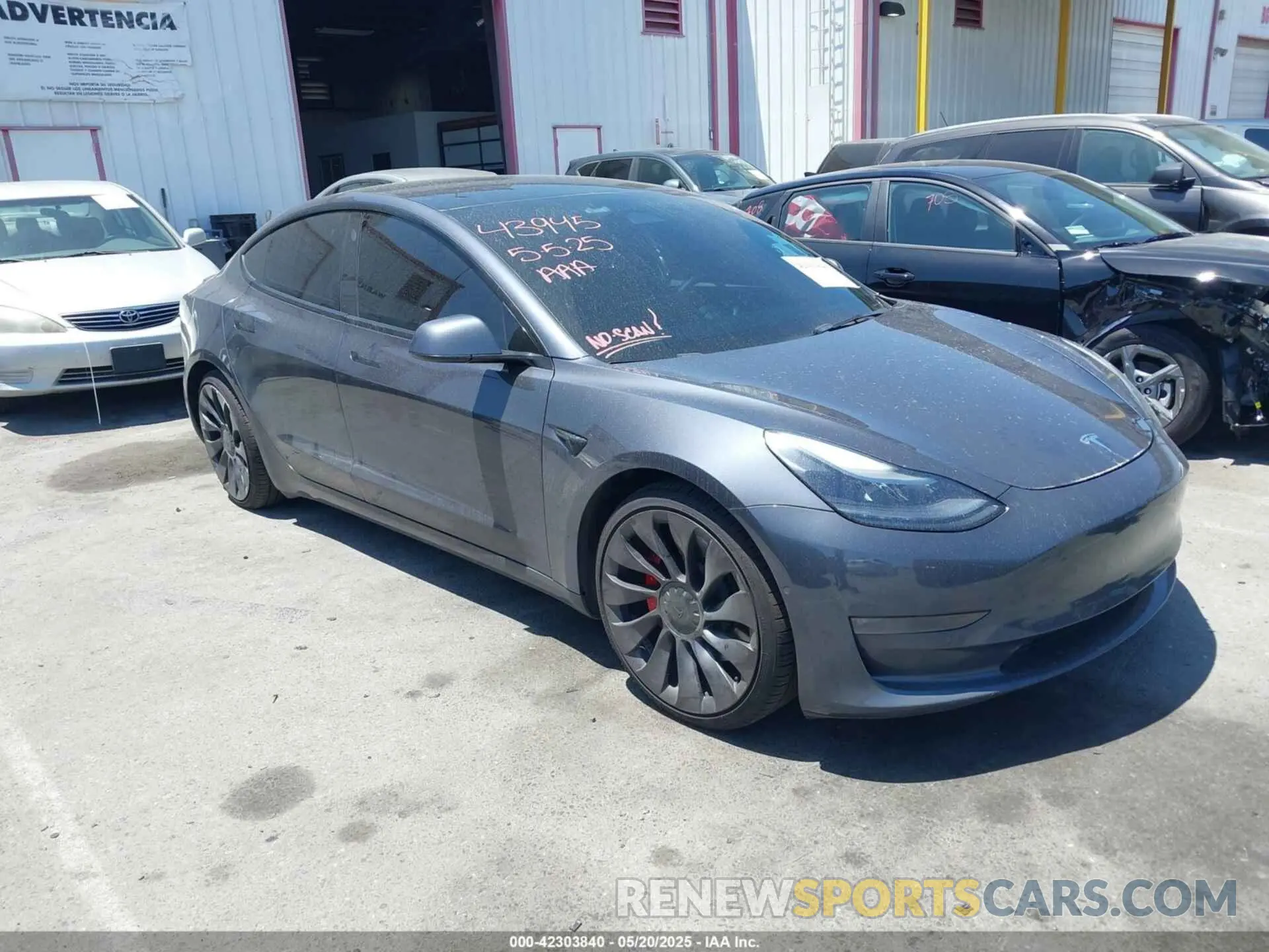 1 Photograph of a damaged car 5YJ3E1EC9NF210936 TESLA MODEL 3 2022