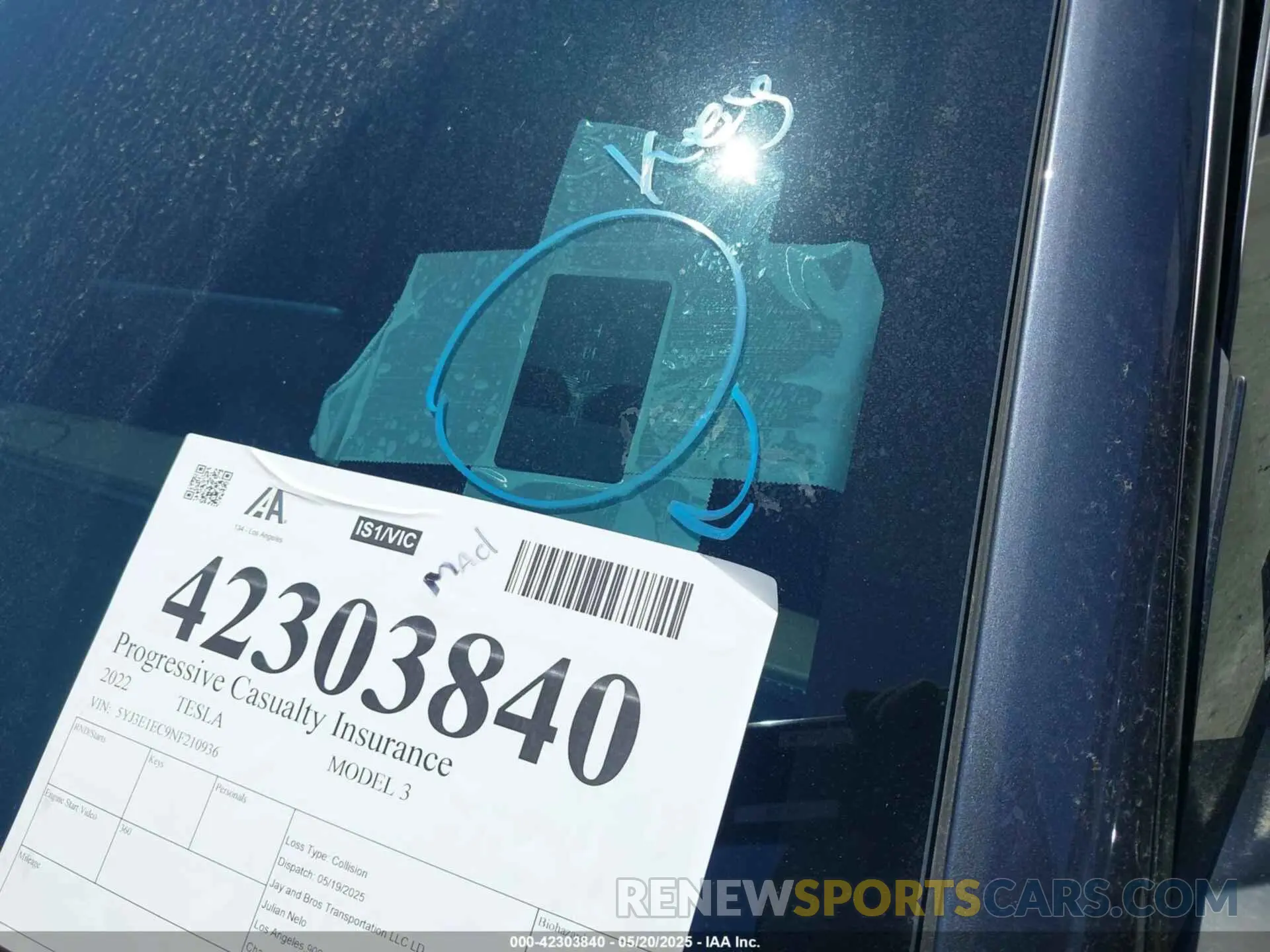 11 Photograph of a damaged car 5YJ3E1EC9NF210936 TESLA MODEL 3 2022