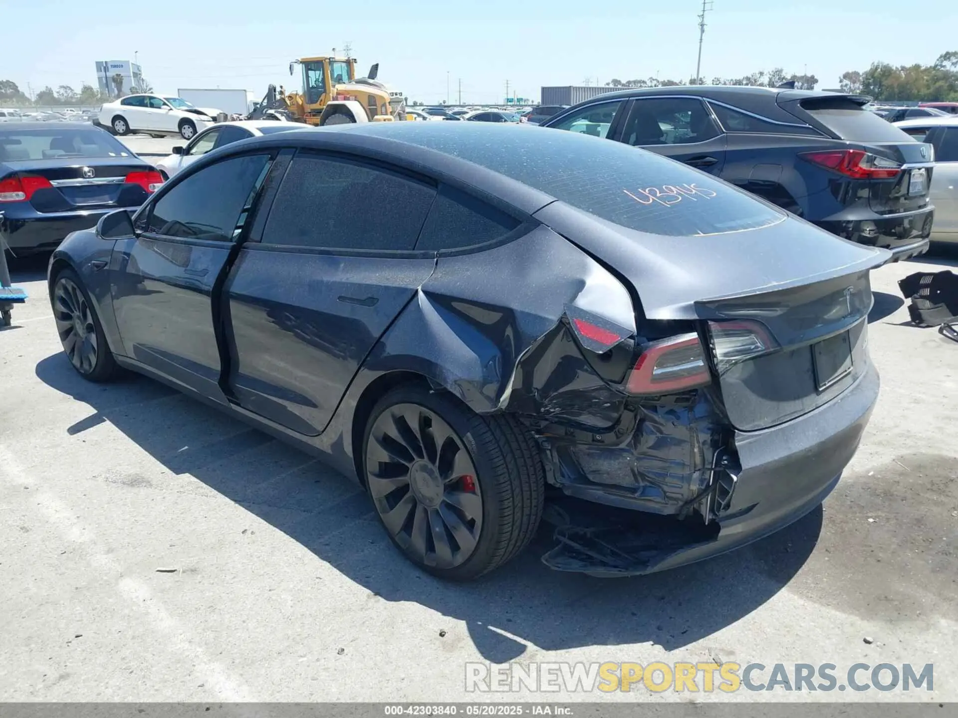 3 Photograph of a damaged car 5YJ3E1EC9NF210936 TESLA MODEL 3 2022