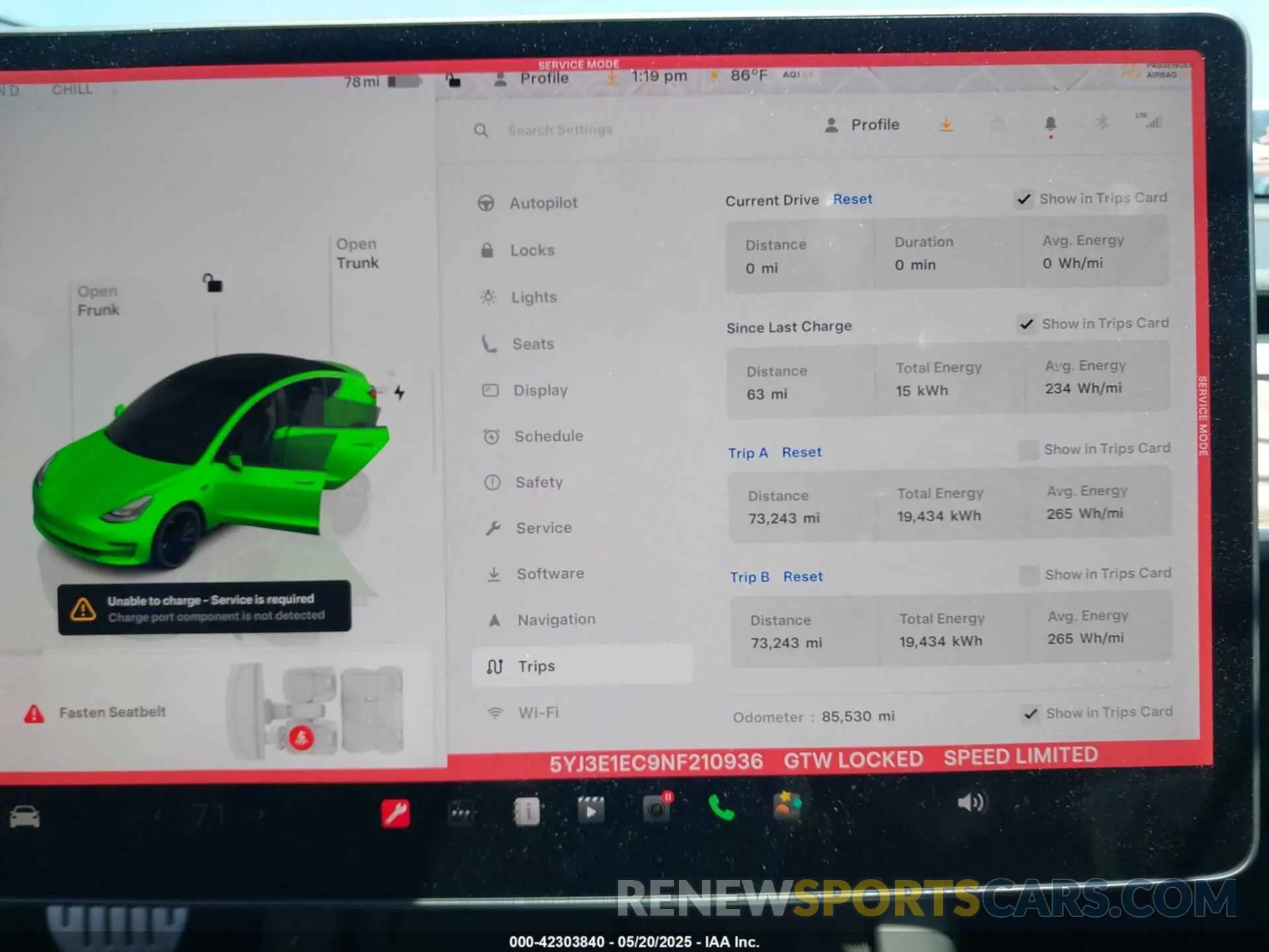 7 Photograph of a damaged car 5YJ3E1EC9NF210936 TESLA MODEL 3 2022