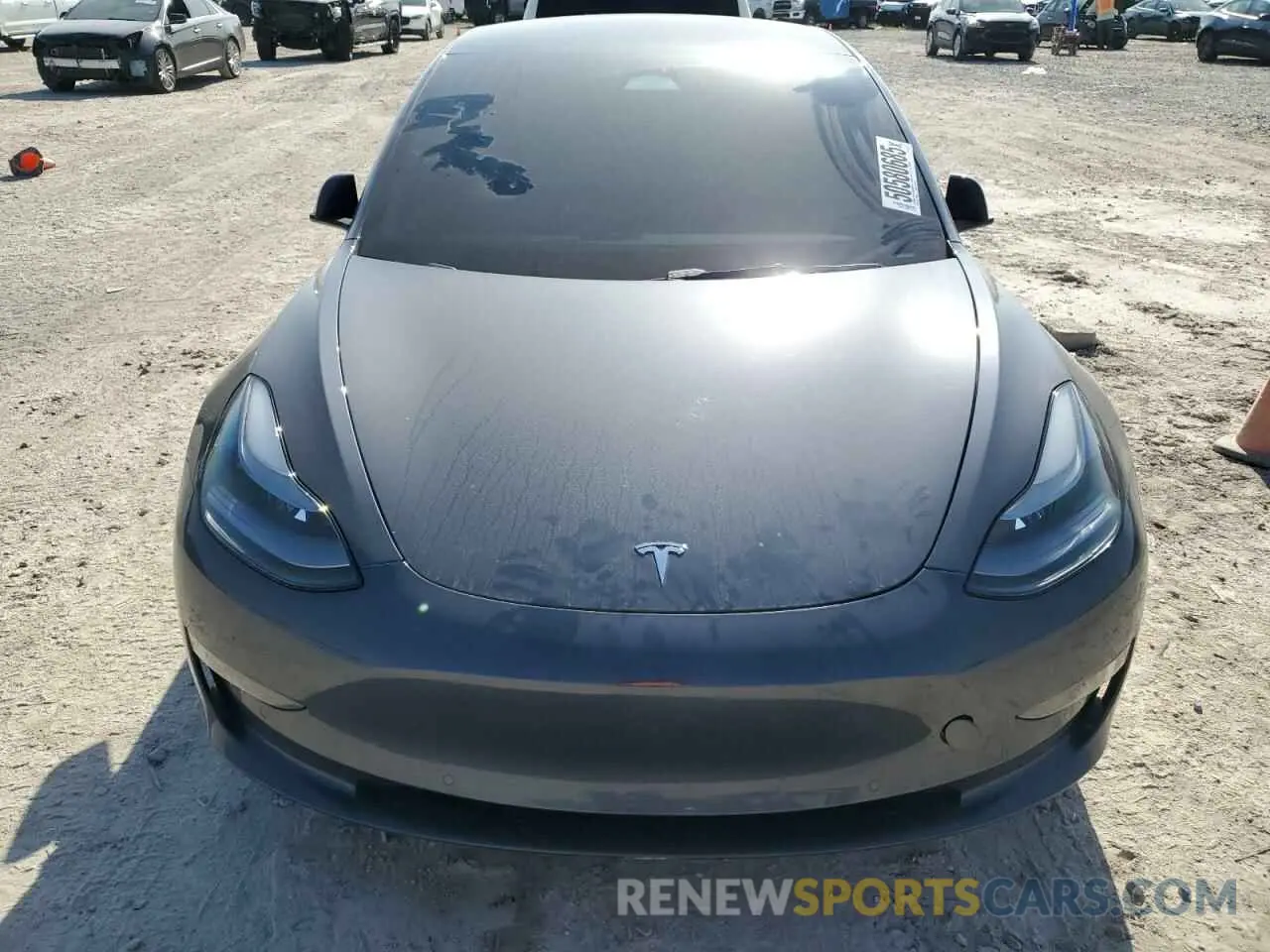 5 Фотография поврежденного автомобиля 5YJ3E1EC9NF247839 TESLA MODEL 3 2022