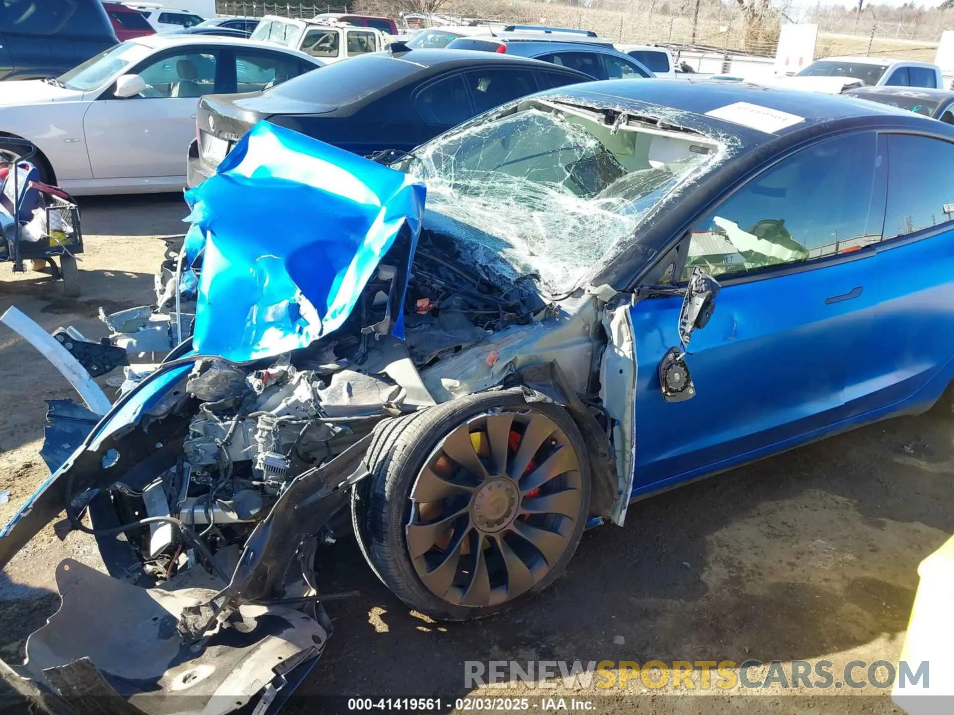 6 Фотография поврежденного автомобиля 5YJ3E1EC9NF337945 TESLA MODEL 3 2022