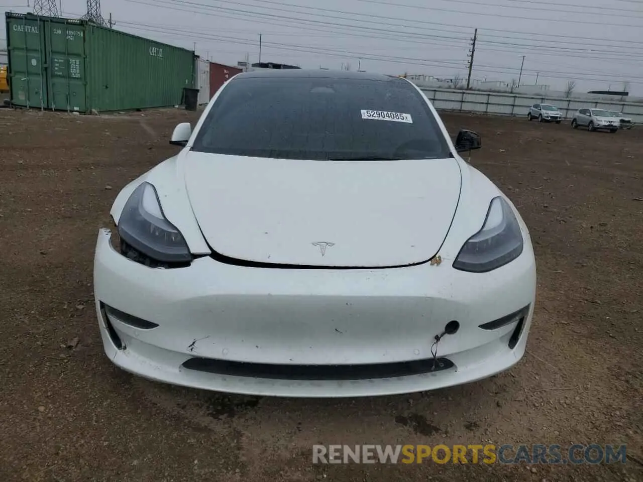 5 Фотография поврежденного автомобиля 5YJ3E1EC9NF346791 TESLA MODEL 3 2022