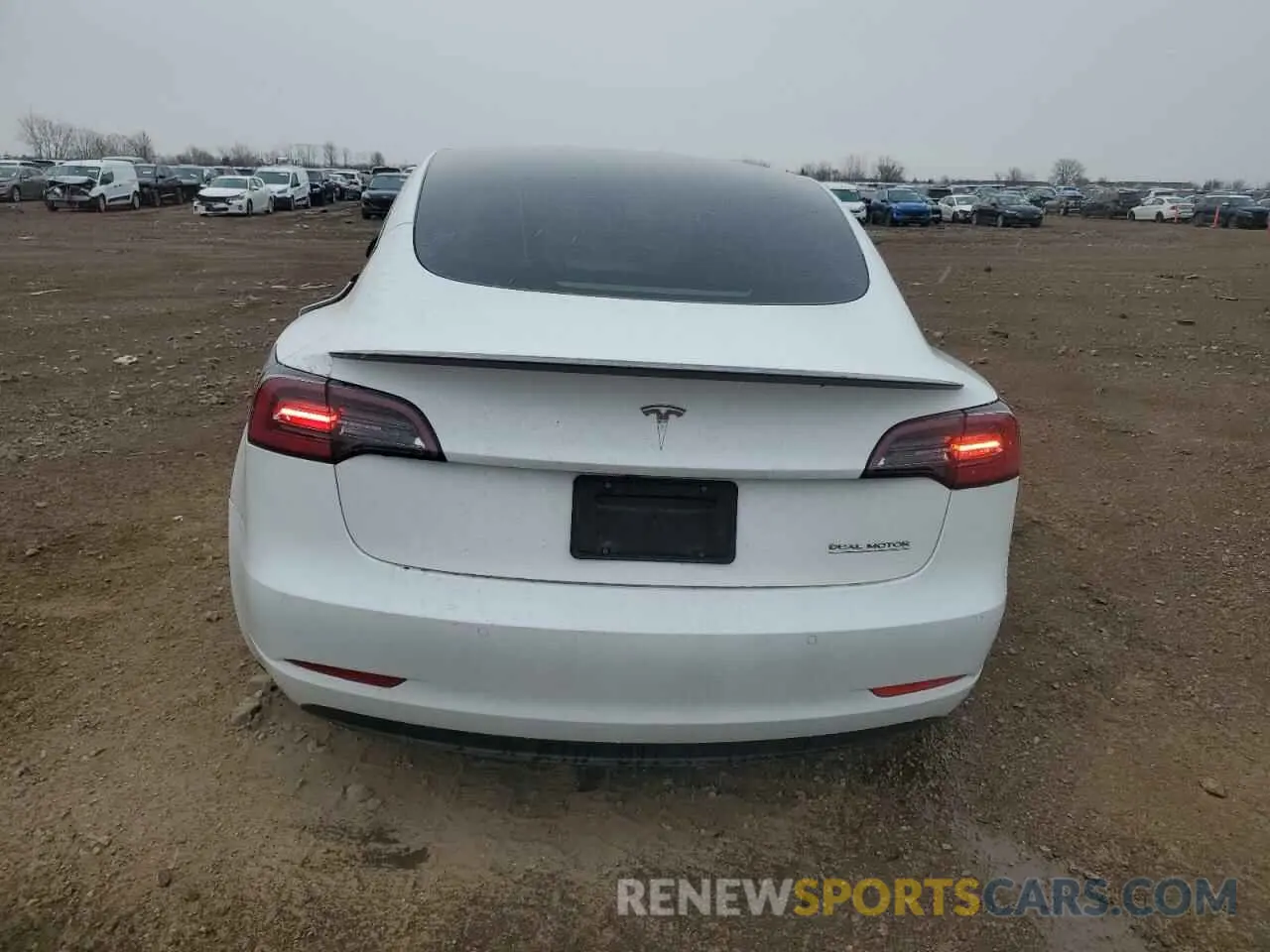 6 Фотография поврежденного автомобиля 5YJ3E1EC9NF346791 TESLA MODEL 3 2022