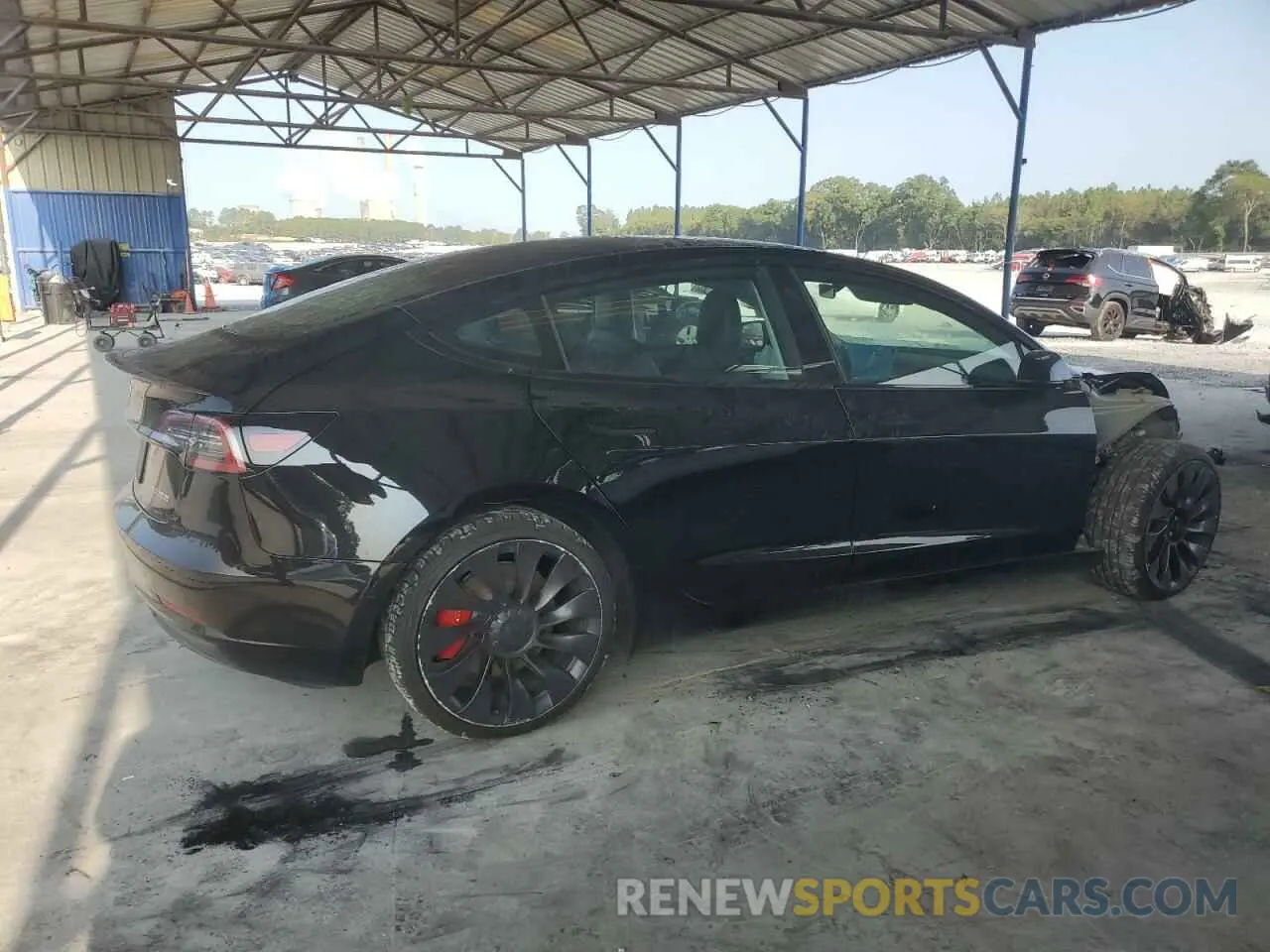 3 Фотография поврежденного автомобиля 5YJ3E1ECXNF201212 TESLA MODEL 3 2022