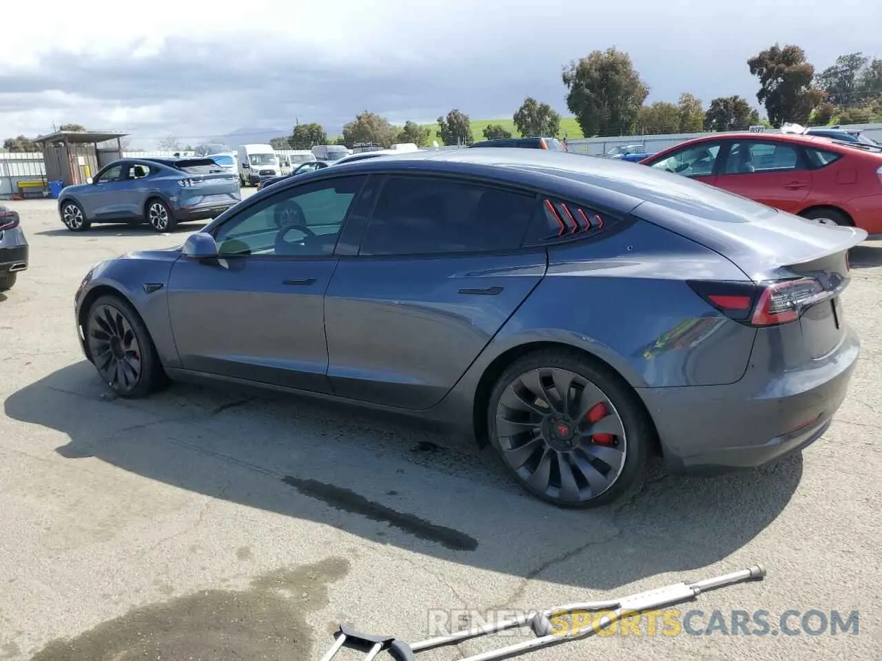 2 Фотография поврежденного автомобиля 5YJ3E1ECXNF266805 TESLA MODEL 3 2022