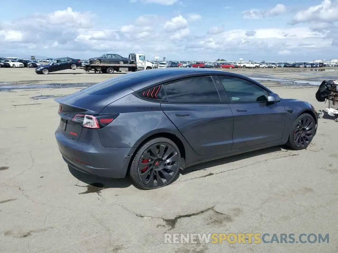 3 Фотография поврежденного автомобиля 5YJ3E1ECXNF266805 TESLA MODEL 3 2022